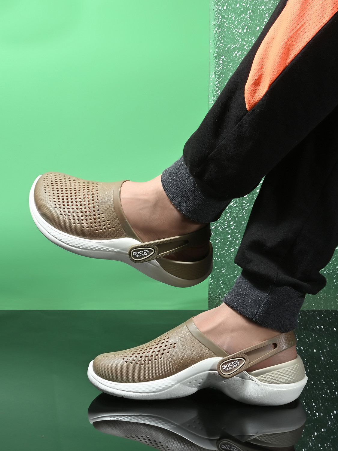 Image of DOCTOR FEEL SOFT Clogs Lightweight EVA Material Comfortable Daily Wear Slip On Footwear Men Clogs