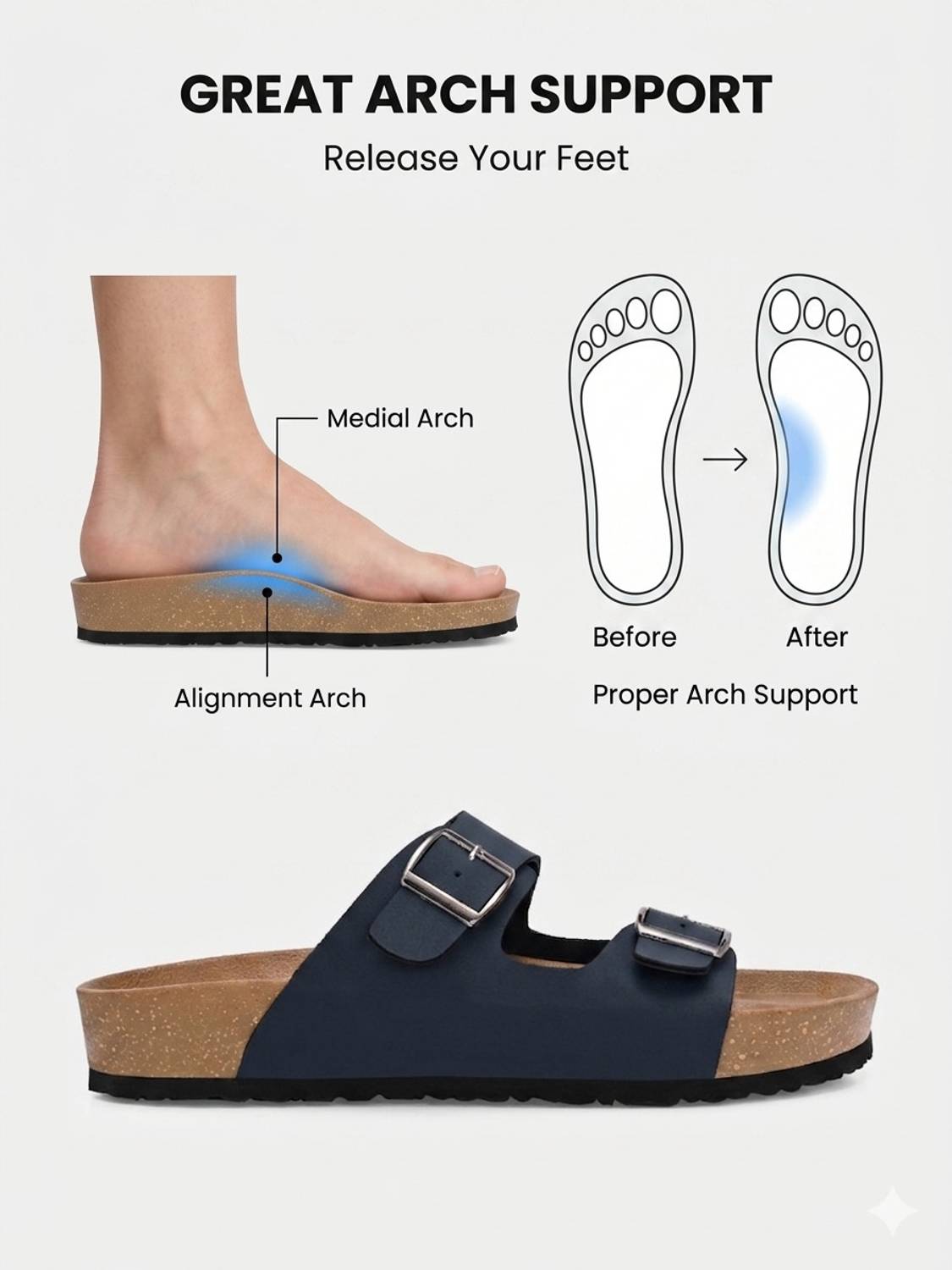 CLERKSVILLE Berkin-Style Men Sandals - Image 4