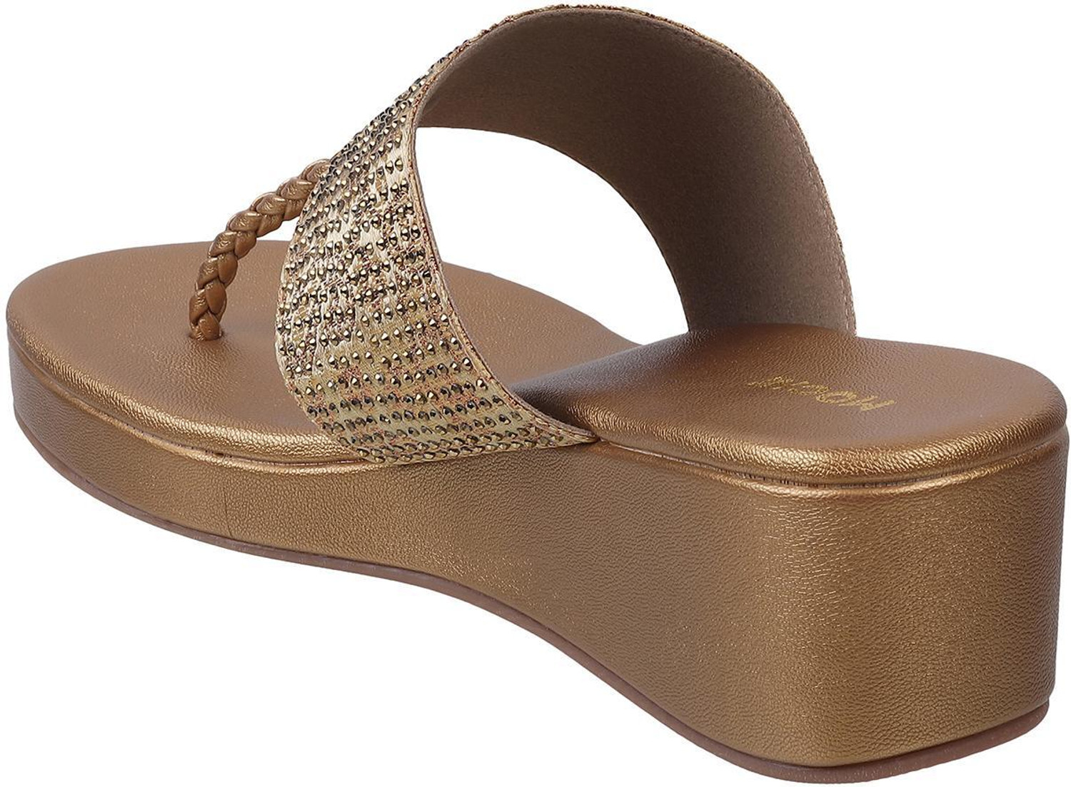 Image of MOCHI EmbellishedOpenToe Women Wedges