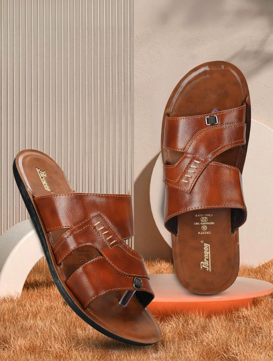Image of Paragon PUK2239G Men Stylish Comfortable Daily Wear Men Sandals