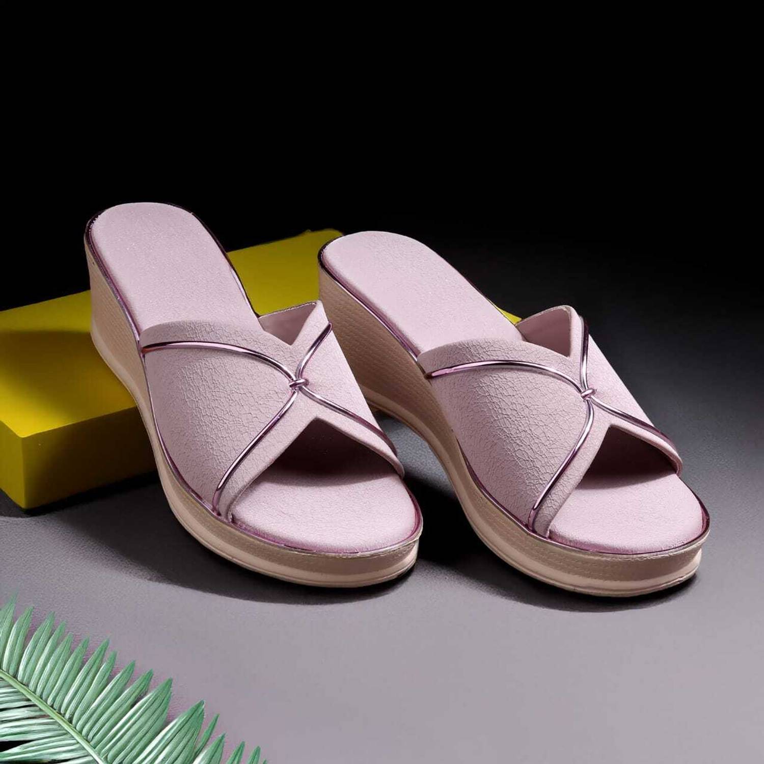 Deals4you Women Purple Wedges - Image 3