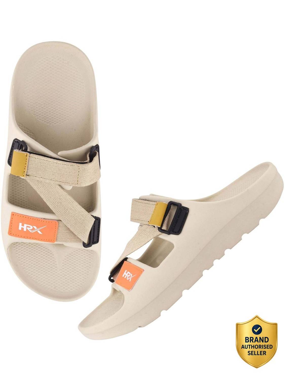 HRX by Hrithik Roshan Men White Sandals - Image 1