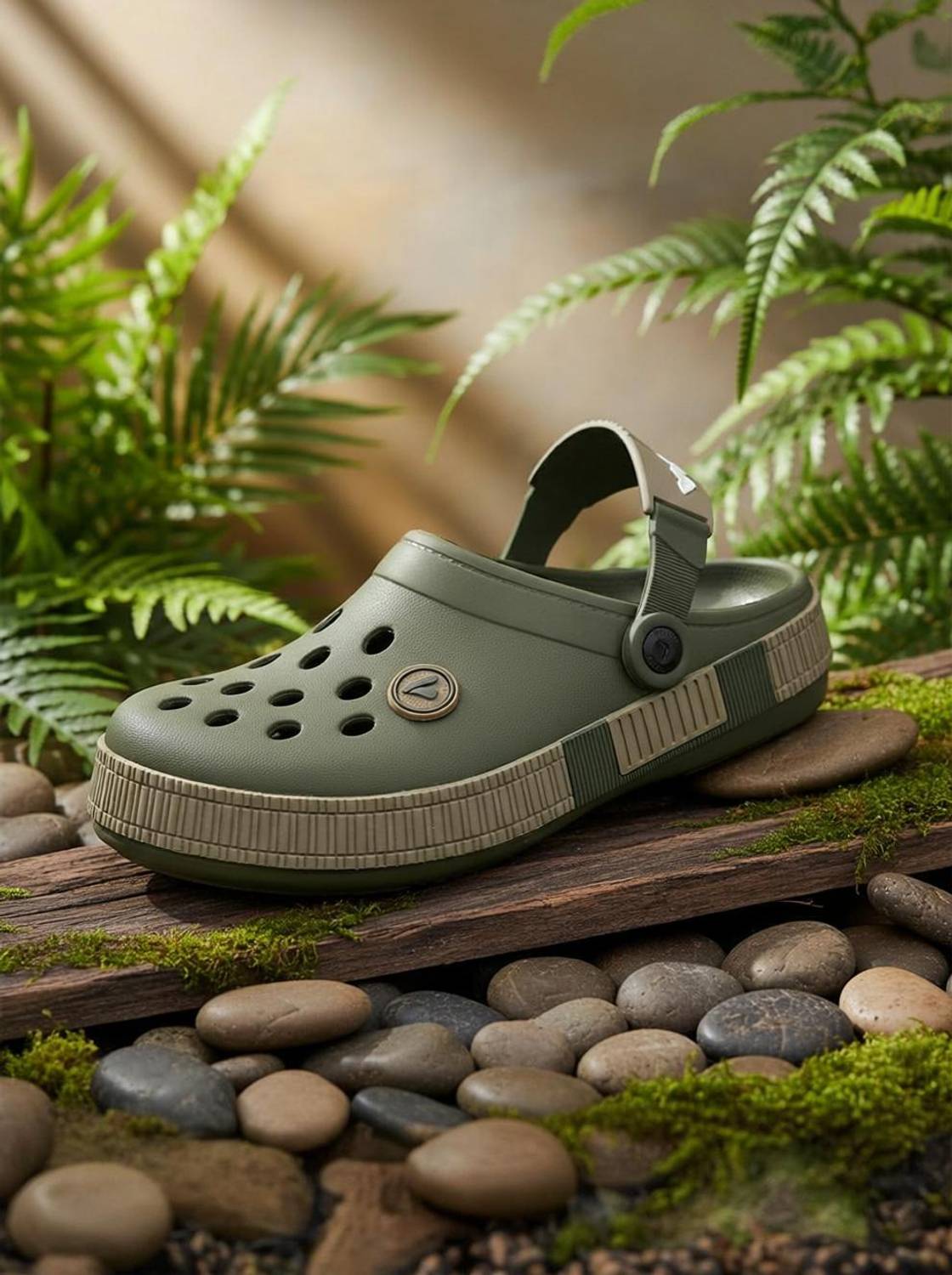 Aqualite Comfort Anti-Skid Men Clogs, Green