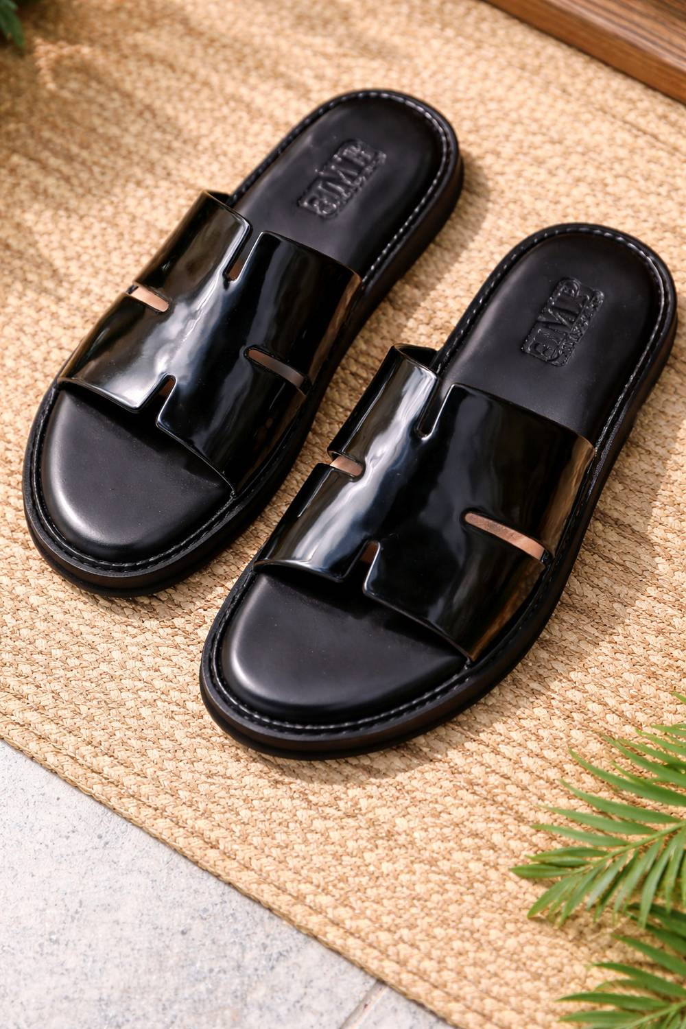 LEE NISE Men Black Sandals - Image 4