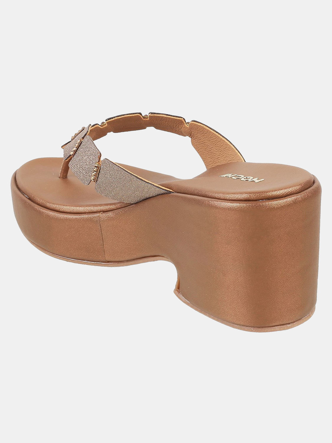 Image of MOCHI EmbellishedOpenToe Women Wedges