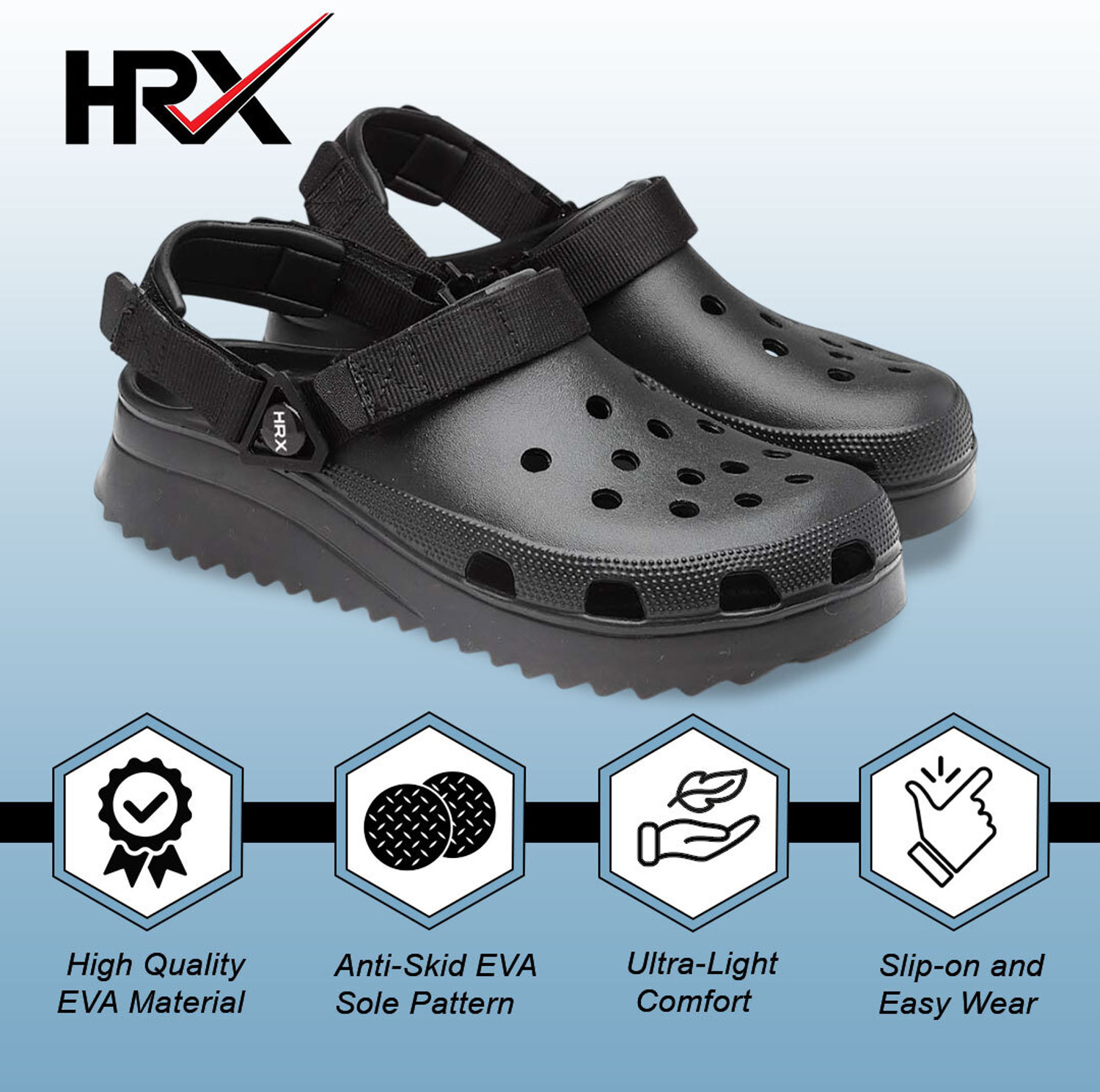 Image of HRX by Hrithik Roshan Men Clogs