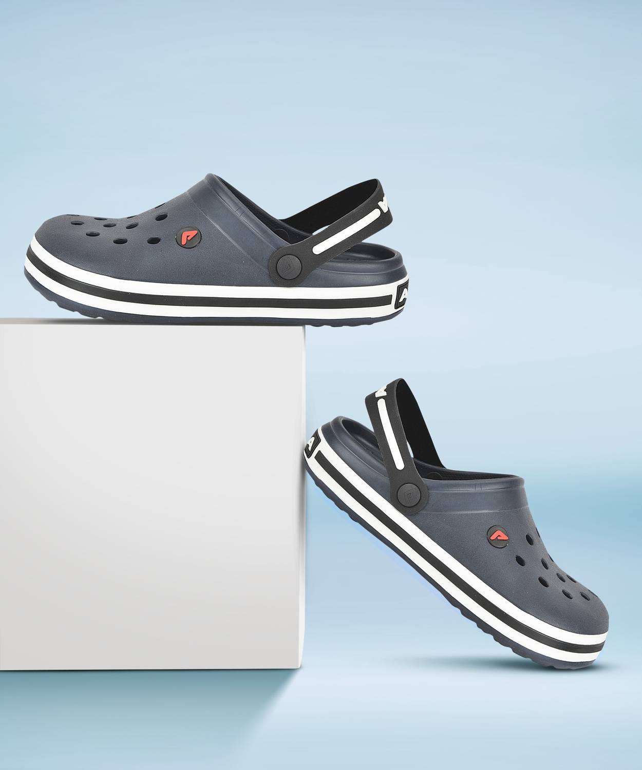 Adda Men Gray Clogs - Image 1