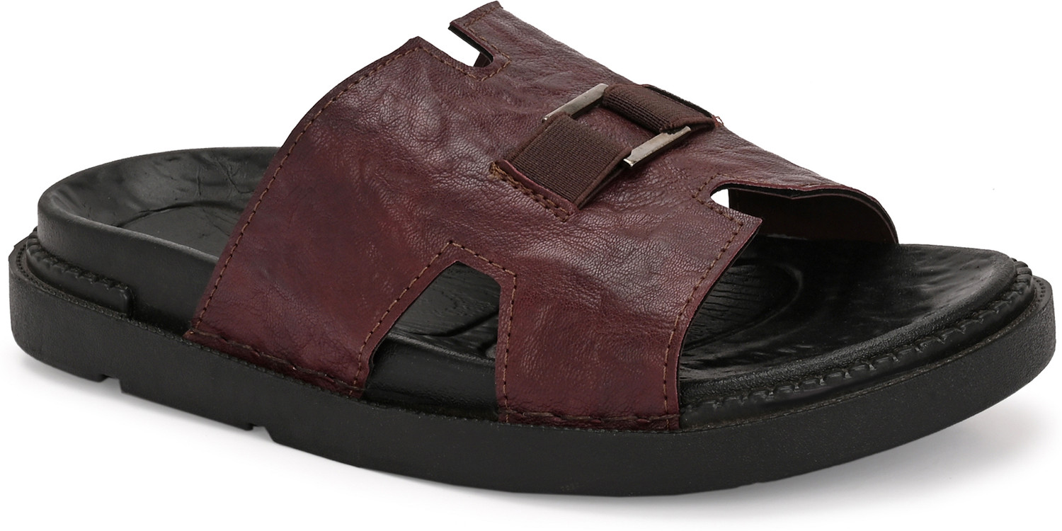 Image of EL PASO Men Casual Sandal (Maroon, 10)