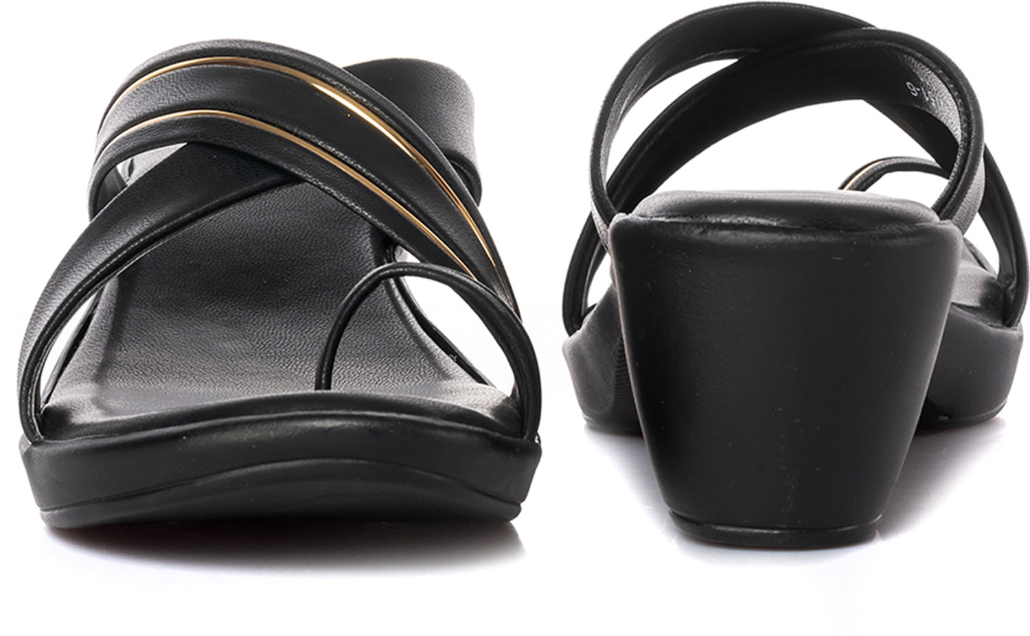Image of Khadim's Women Heels Sandal (Black, 7)