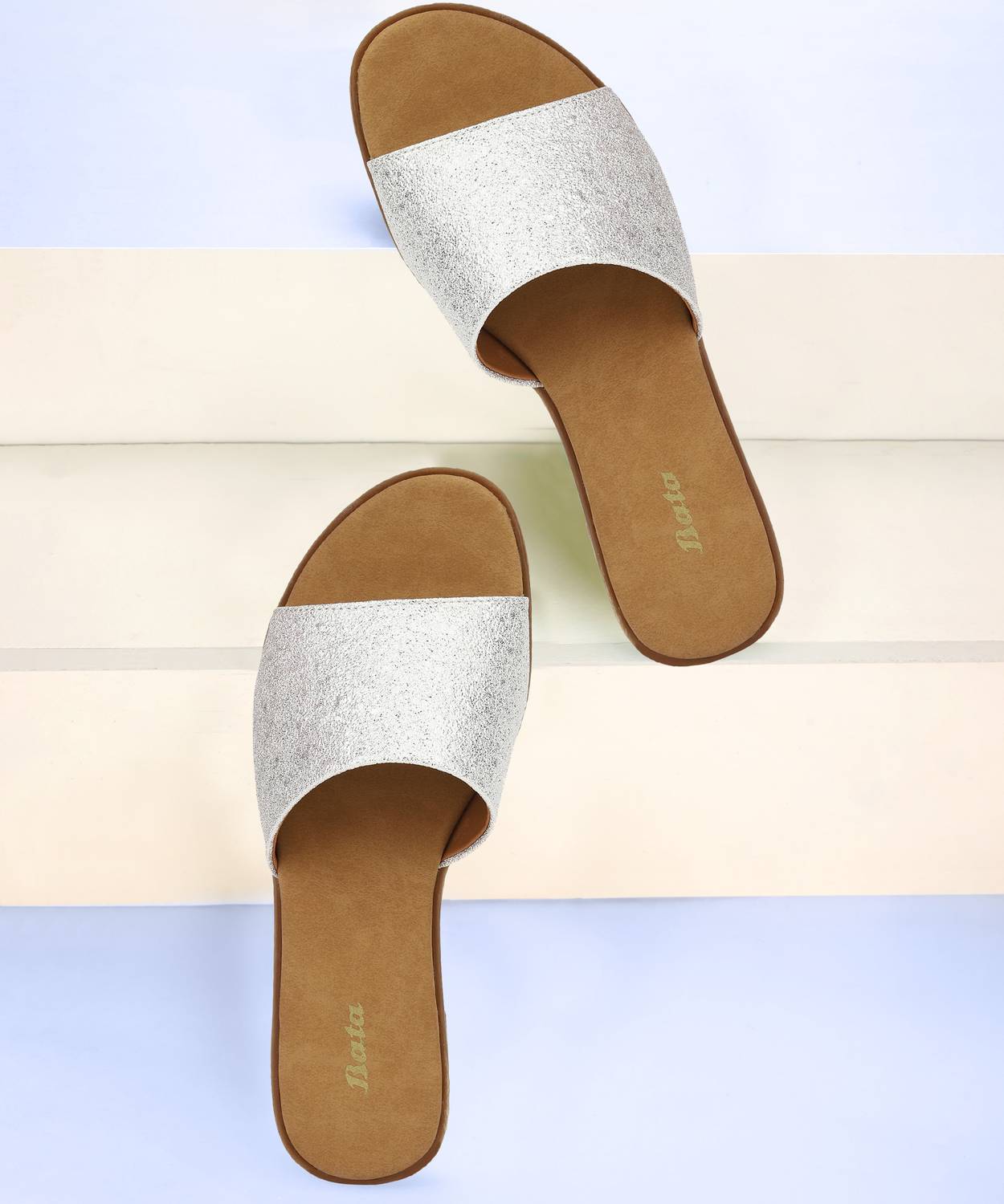 Bata Women Flats Sandal (White , 6)