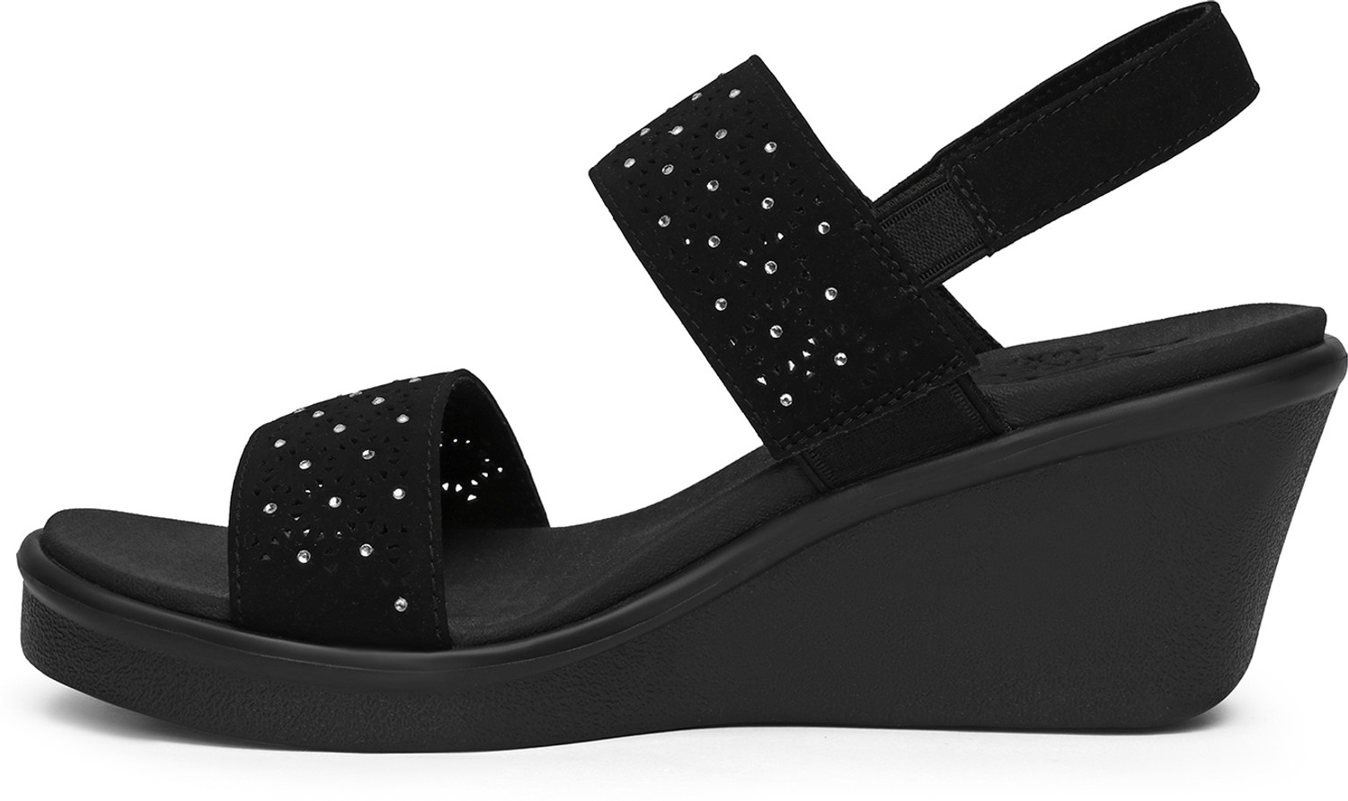Image of Skechers Women Casual Sandal (Black, 6)