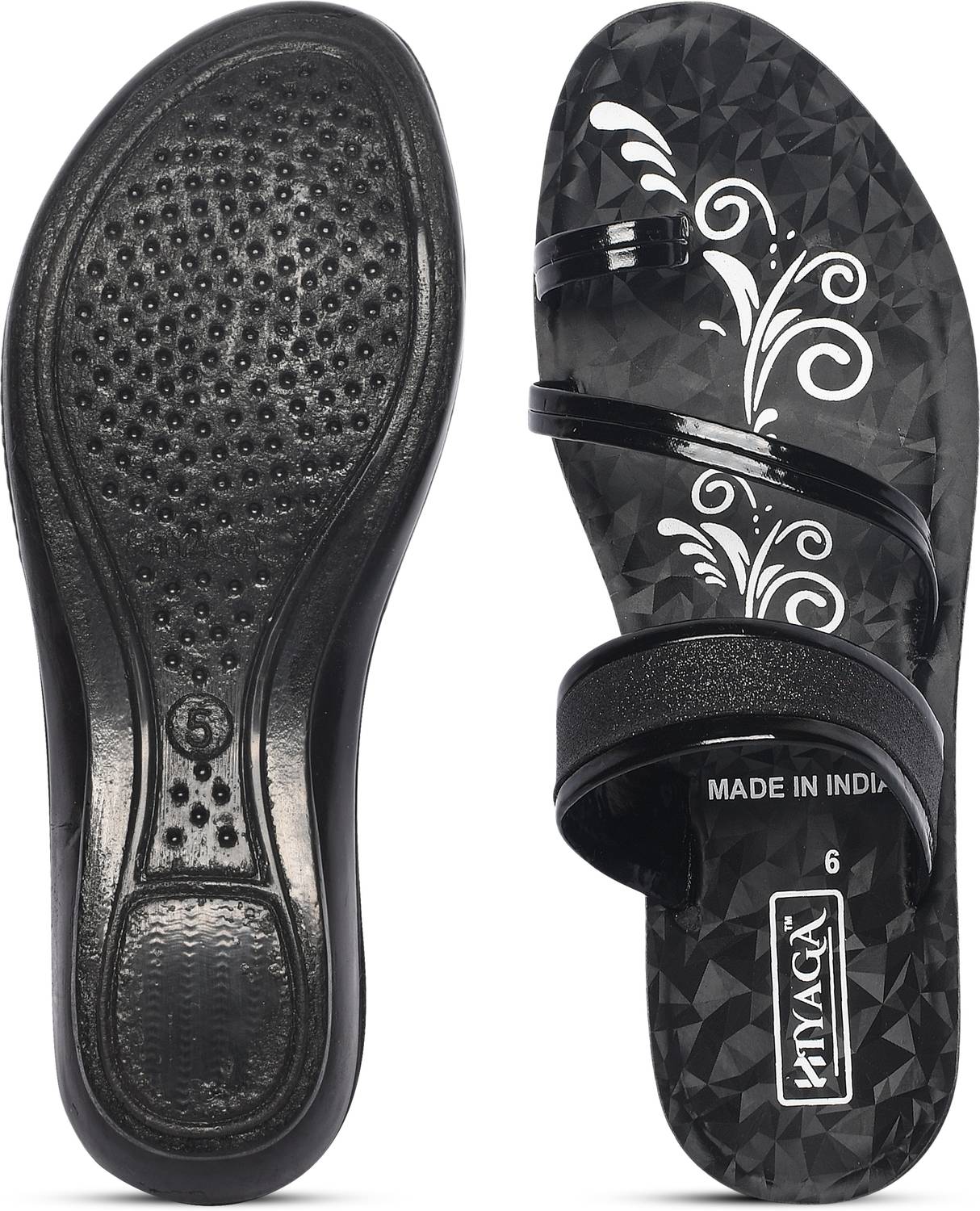 hiyaga Women Black Flats - Image 2