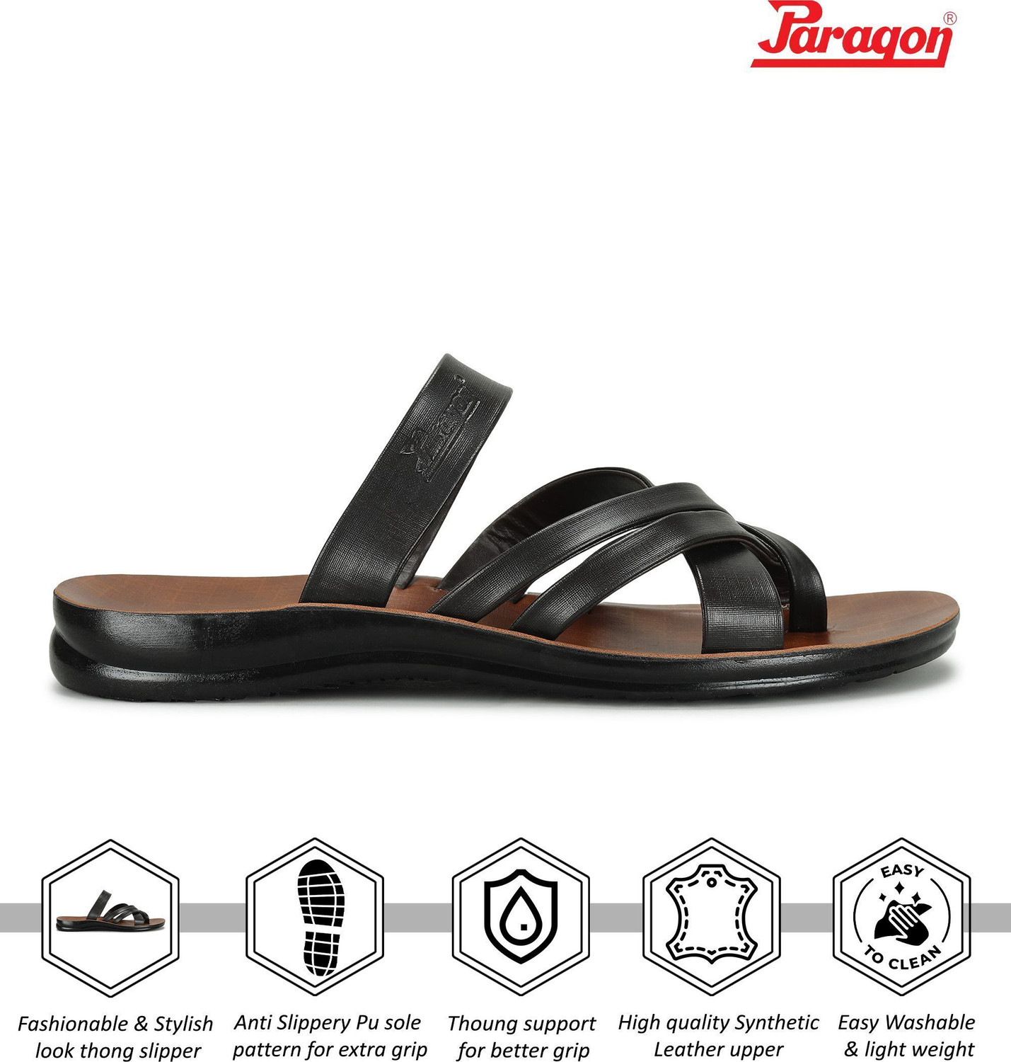 Image of Paragon PUK2205G Men Slip-On Stylish Comfortable Daily Men Sandals
