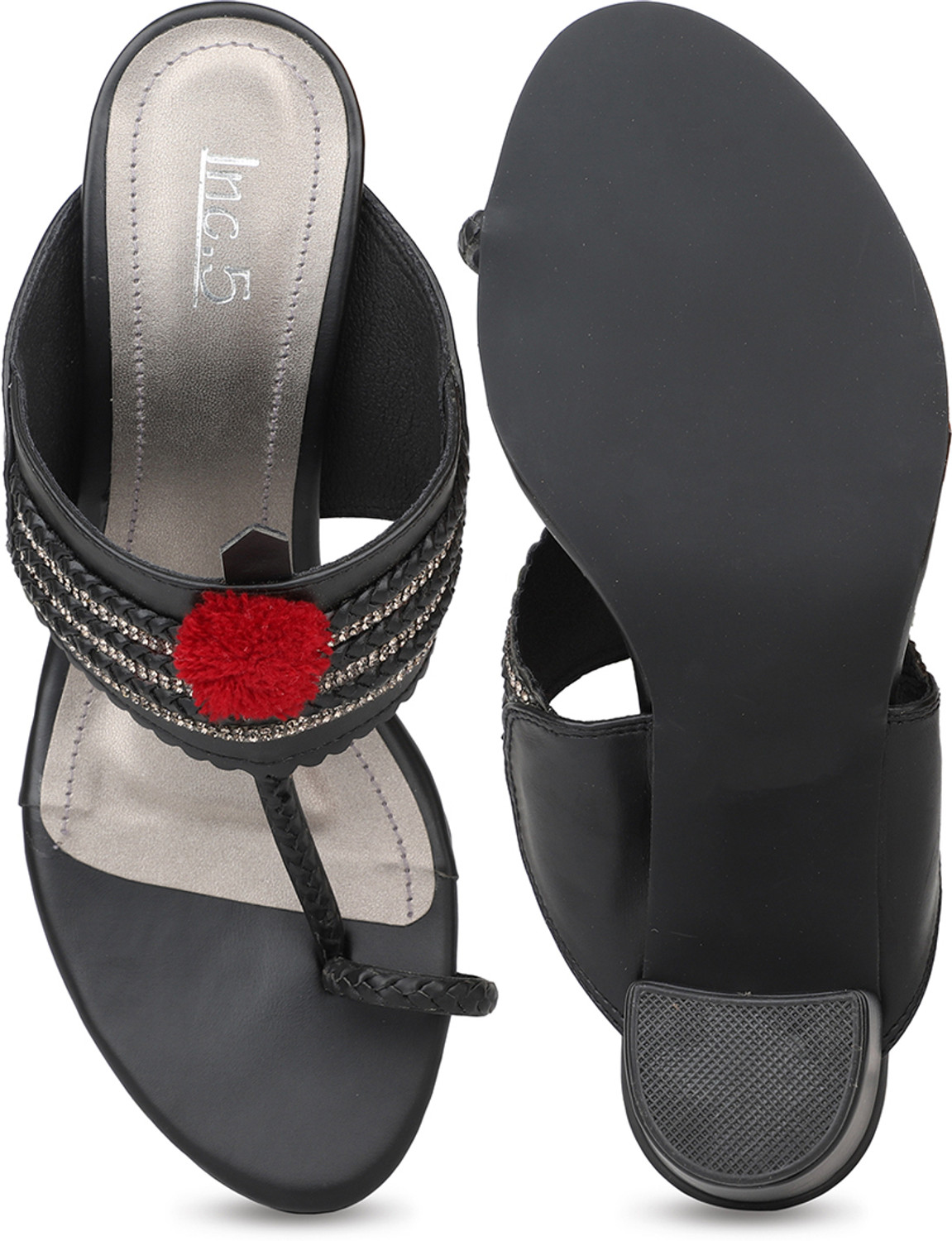 Image of Inc.5 Women Heels Sandal (Black, 3)