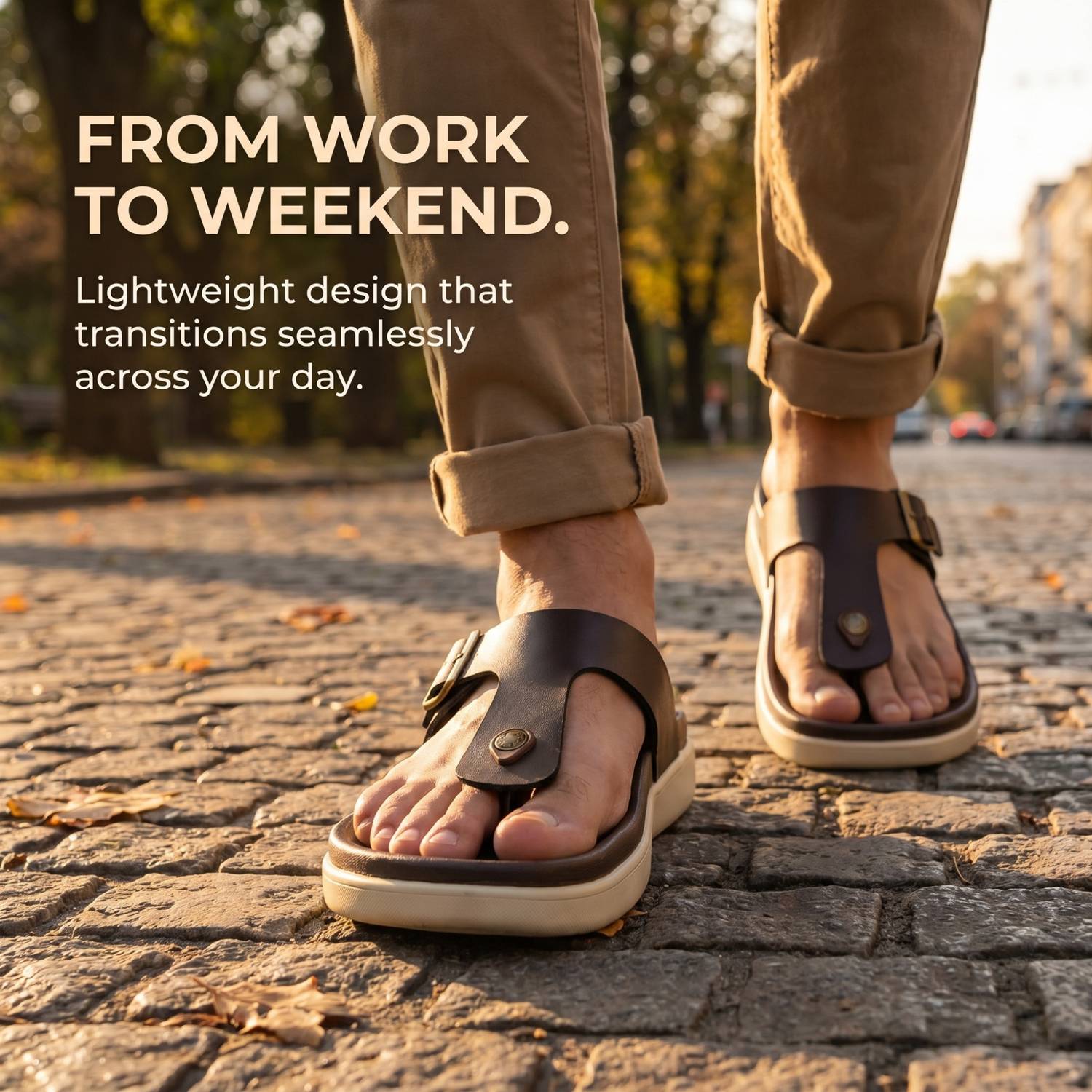 Neemans Men Brown Sandals - Image 3