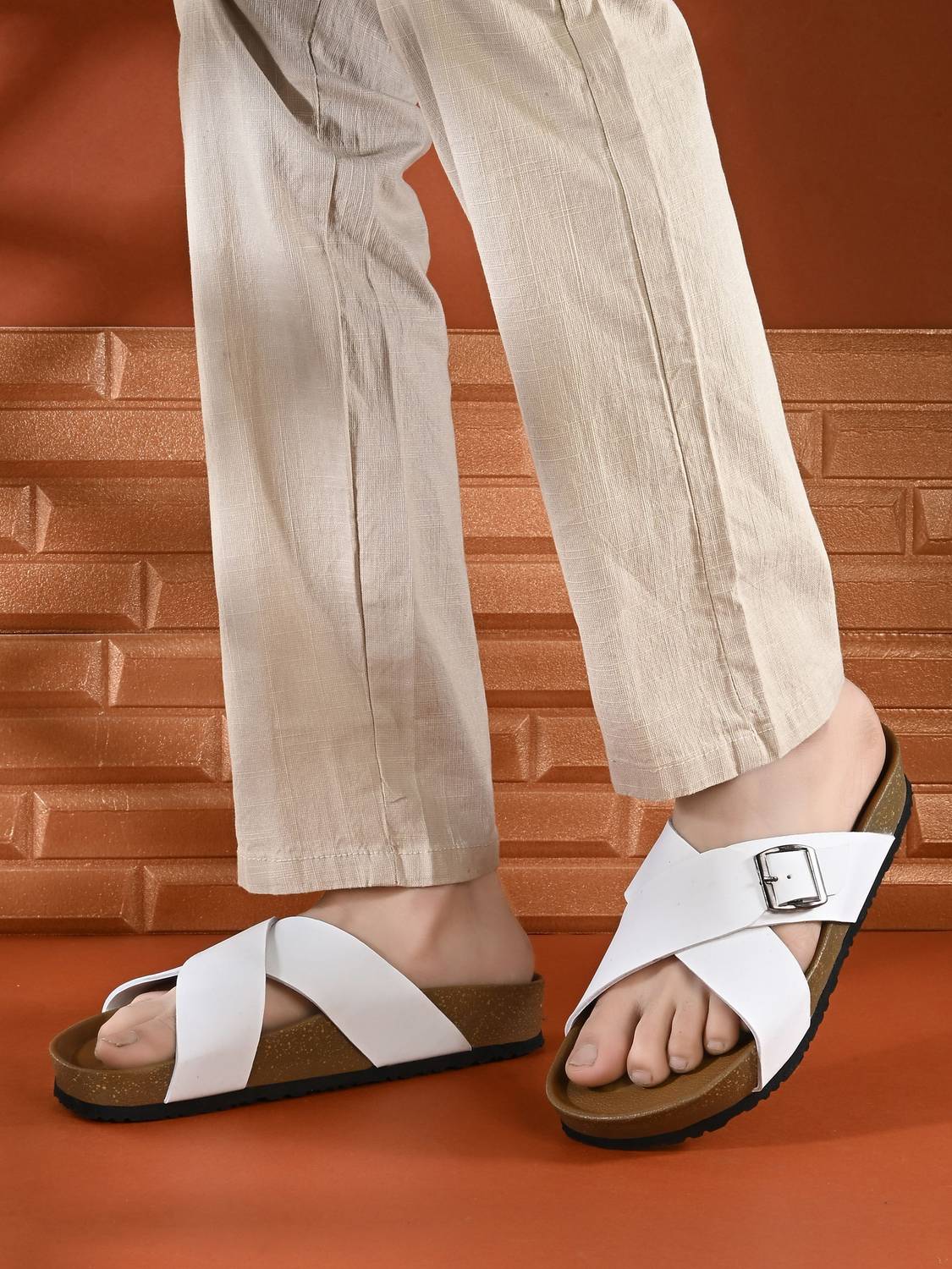 CLERKSVILLE Men's Casual Buckle Slip-On Sandals - Image 2