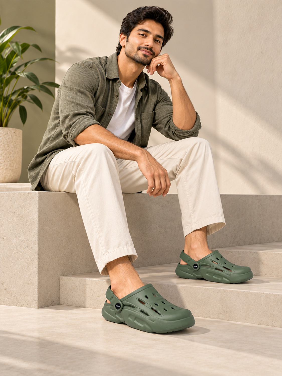Image of action COOL-1001 Trendy Comfortable Lightweight Breathable Casual Slip-On Men Sandals