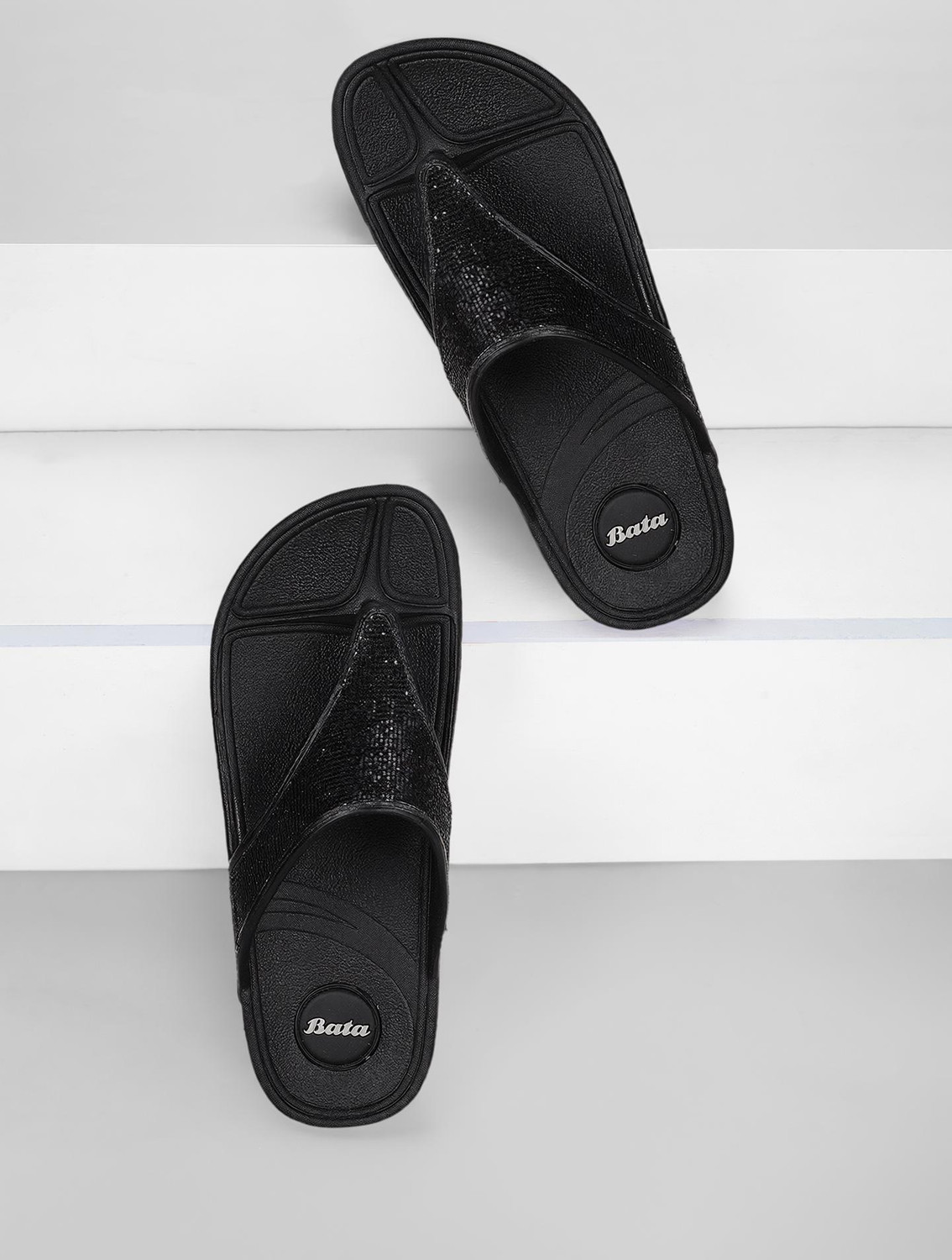 Image of Bata Women Casual Sandal (Black, 6)