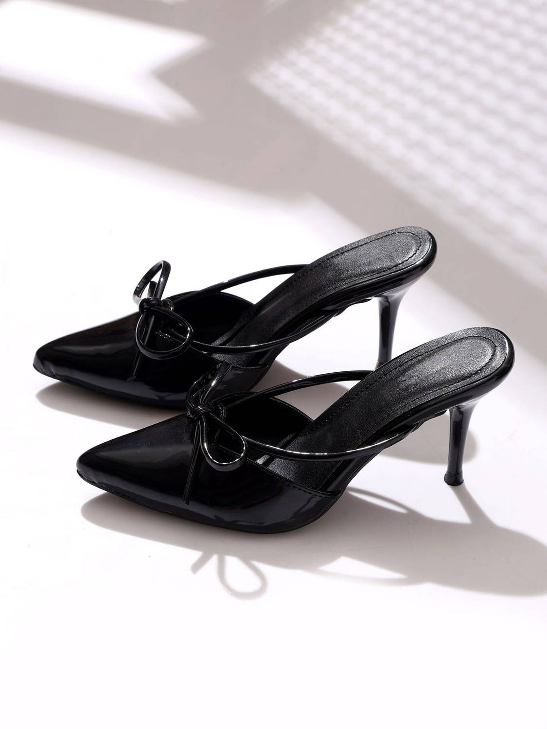 Diva Women Black Heels - Image 1