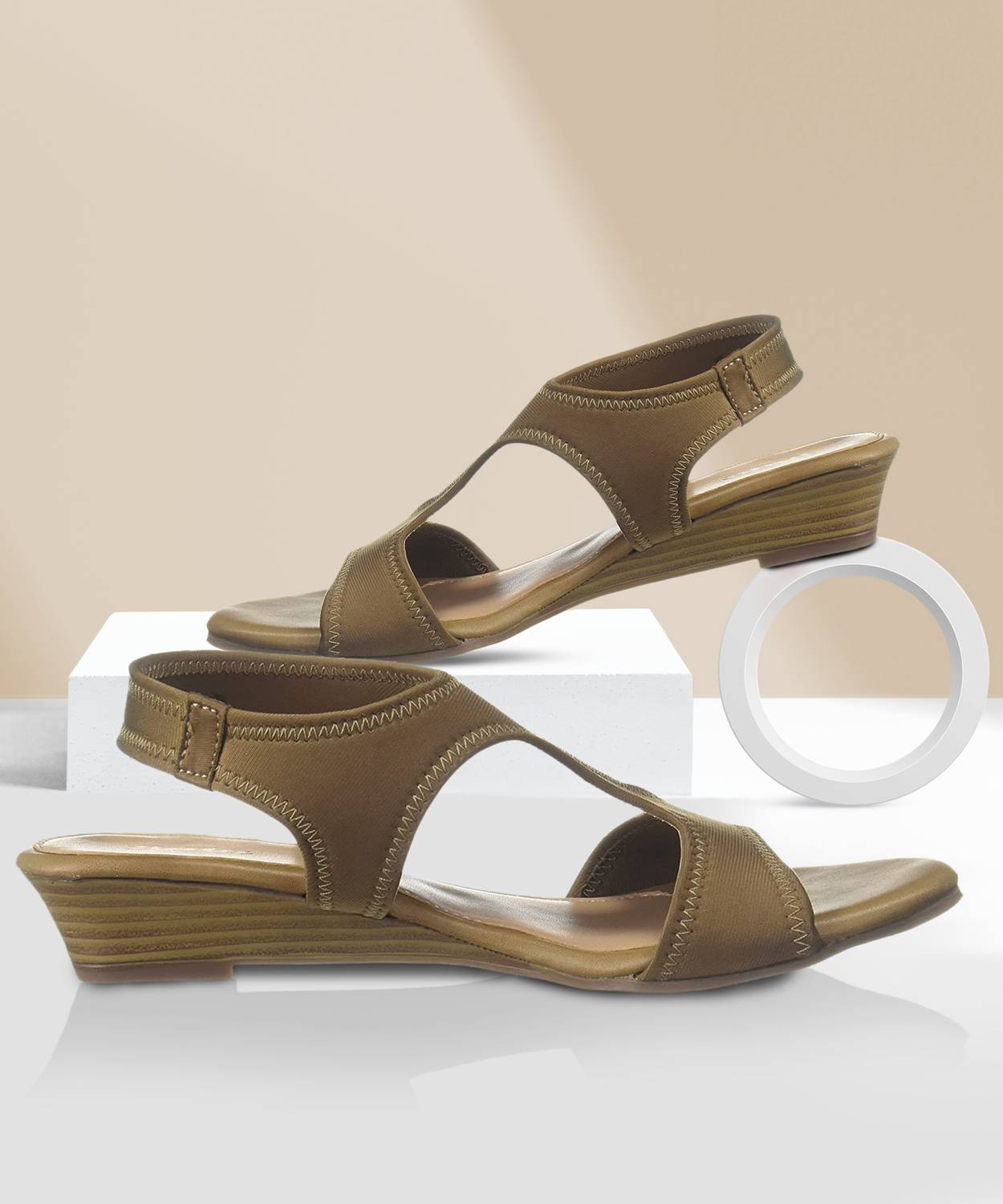 Bata Women Flats Sandal (Beige , 6)