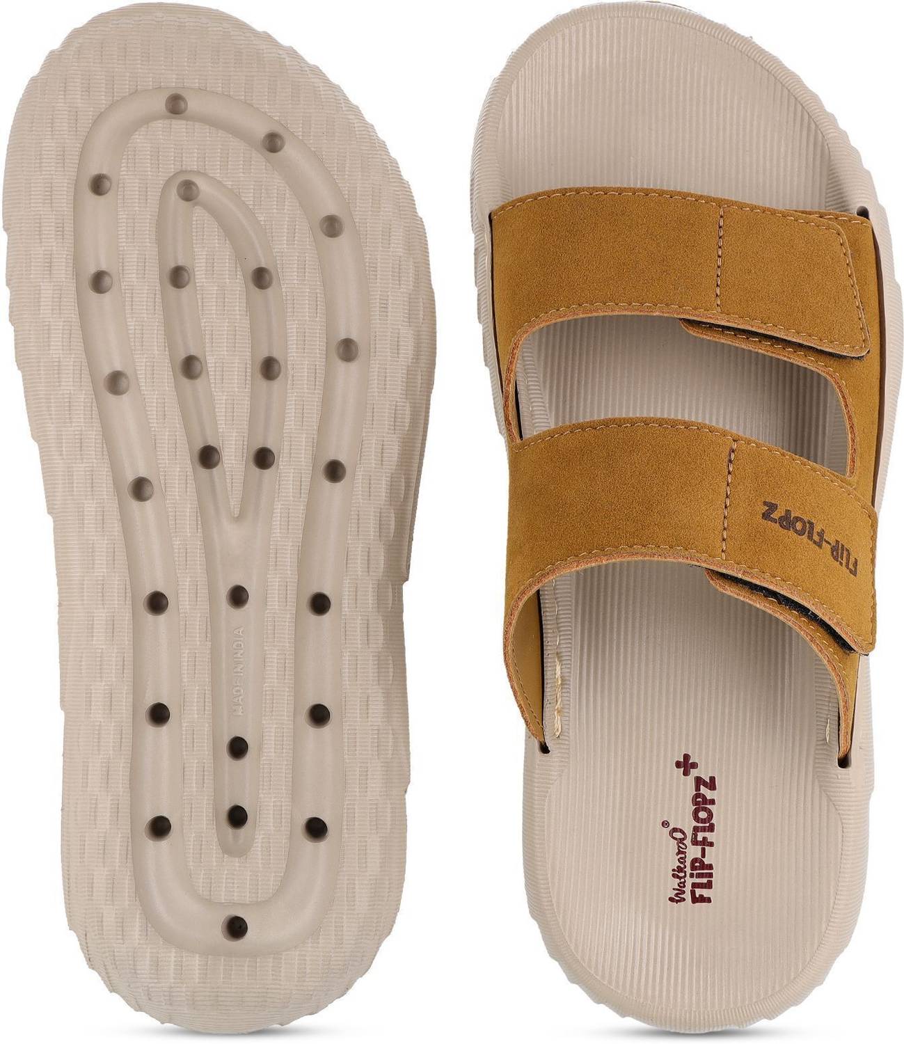 WALKAROO Brown Men's Sandals - Image 3