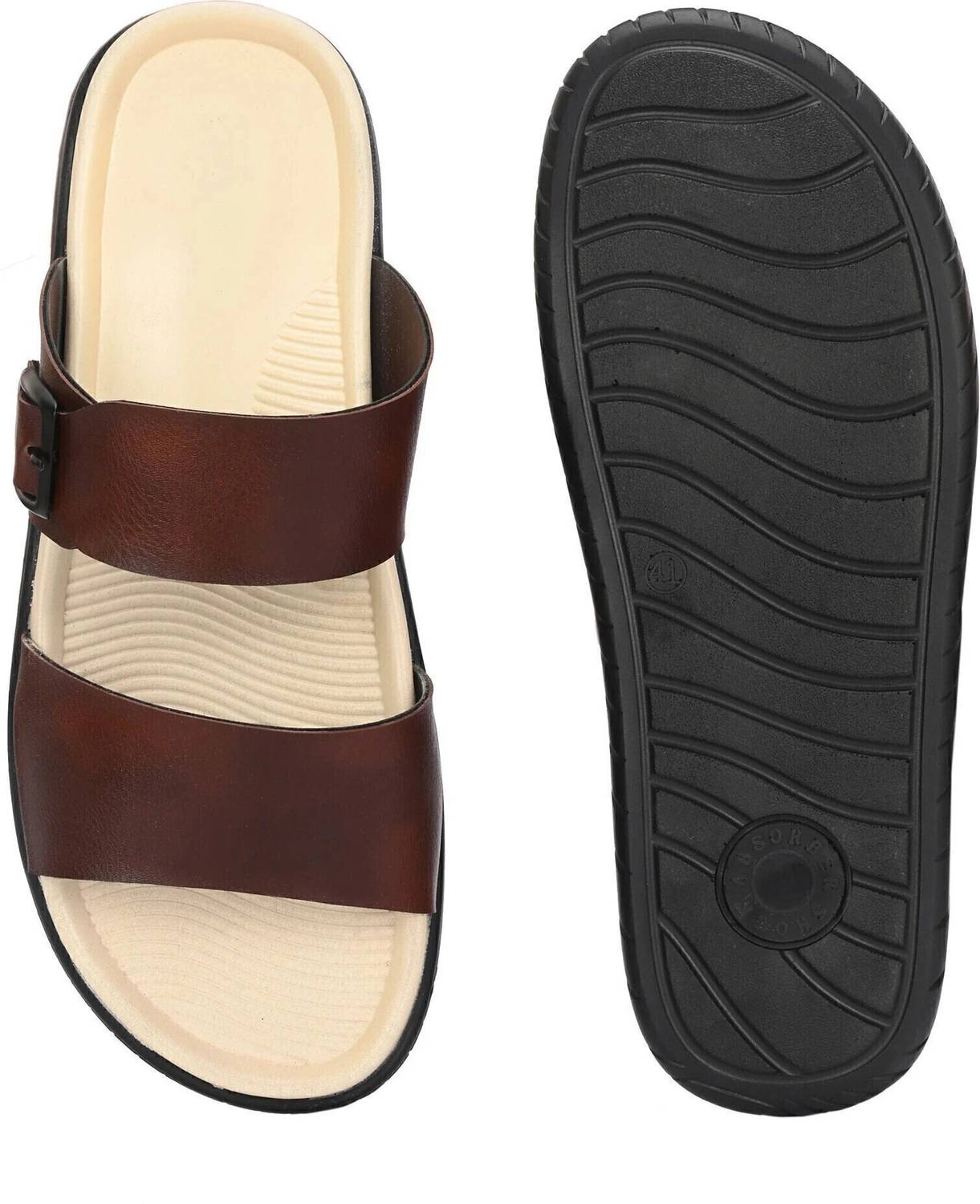 BIZORA Men Premium Buckle Strap Sandals - Image 4