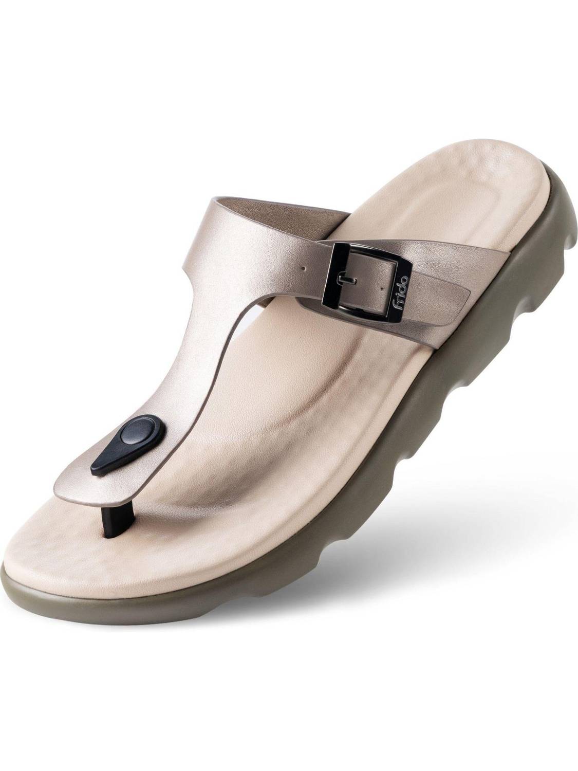 Frido Cloud Comfort Arch & Heel Support with Anti-Skid Sole, Adjustable Buckle Strap Women Sandals