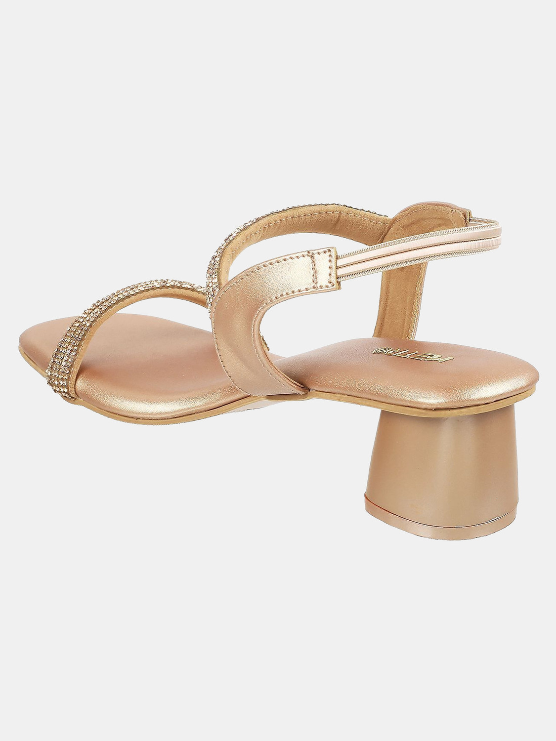 Image of METRO EmbellishedOpenToeBlock Women Heels