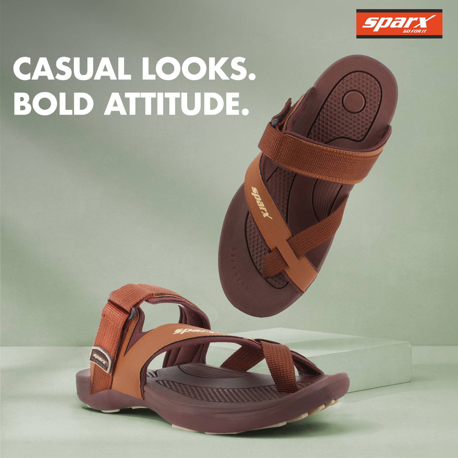 Sparx SFG 57 Men Casual Brown - Image 2