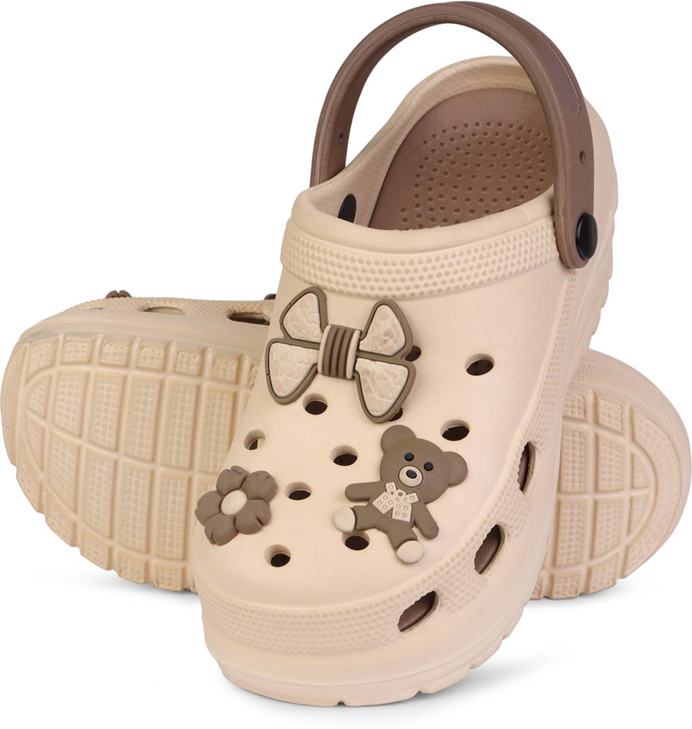 Glitchez Women Beige Clogs - Image 5