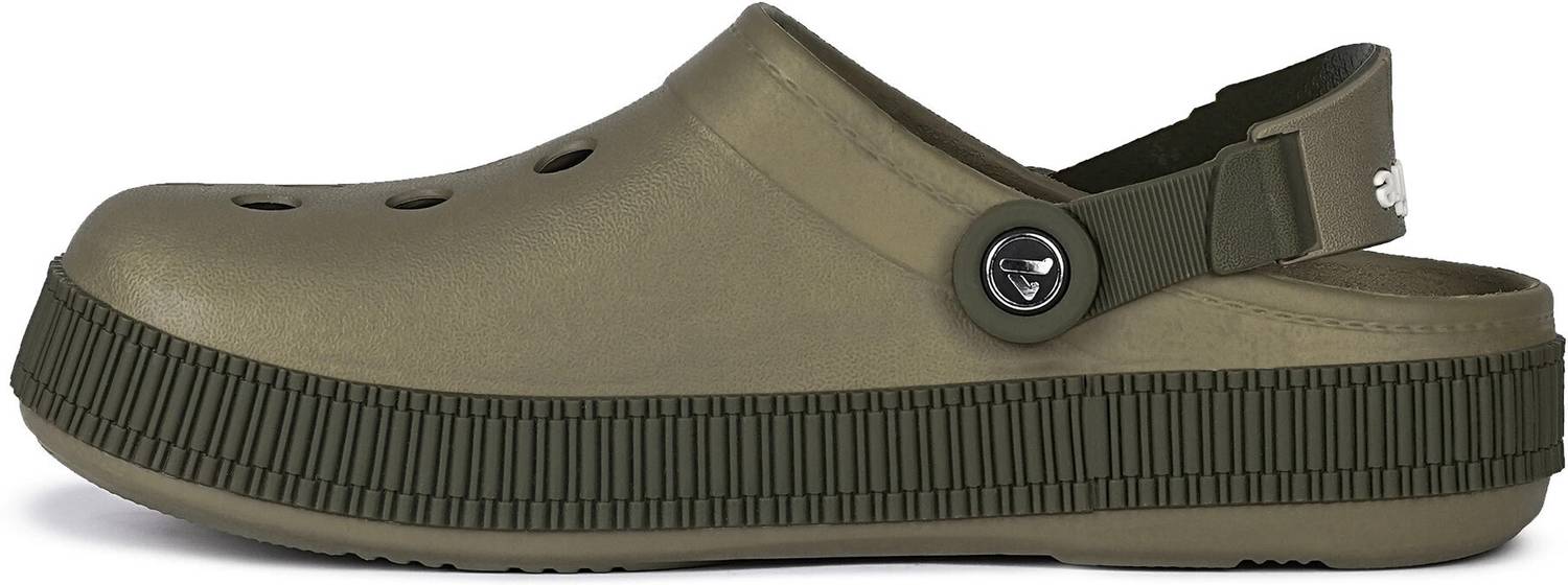 Aqualite Comfort Anti-Skid Khaki Olive Clogs - Image 5
