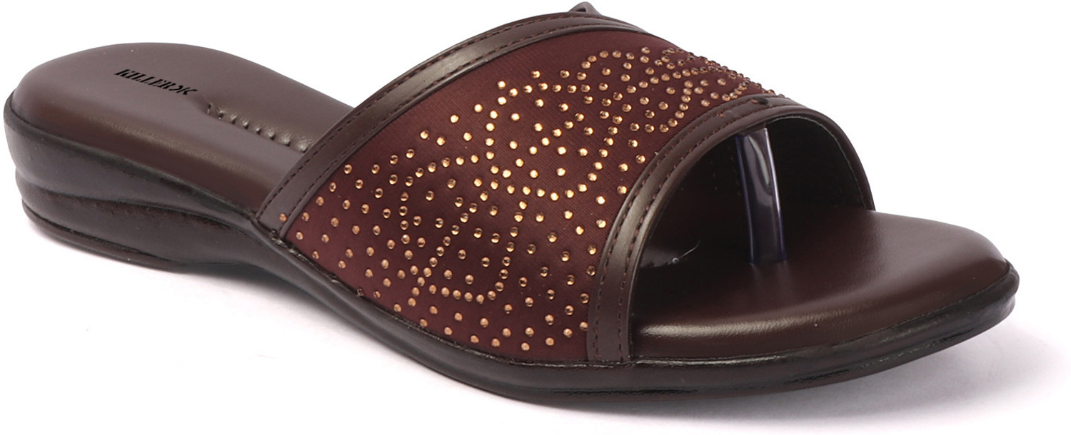 Image of KILLER Women Flats Sandal (Brown, 4)