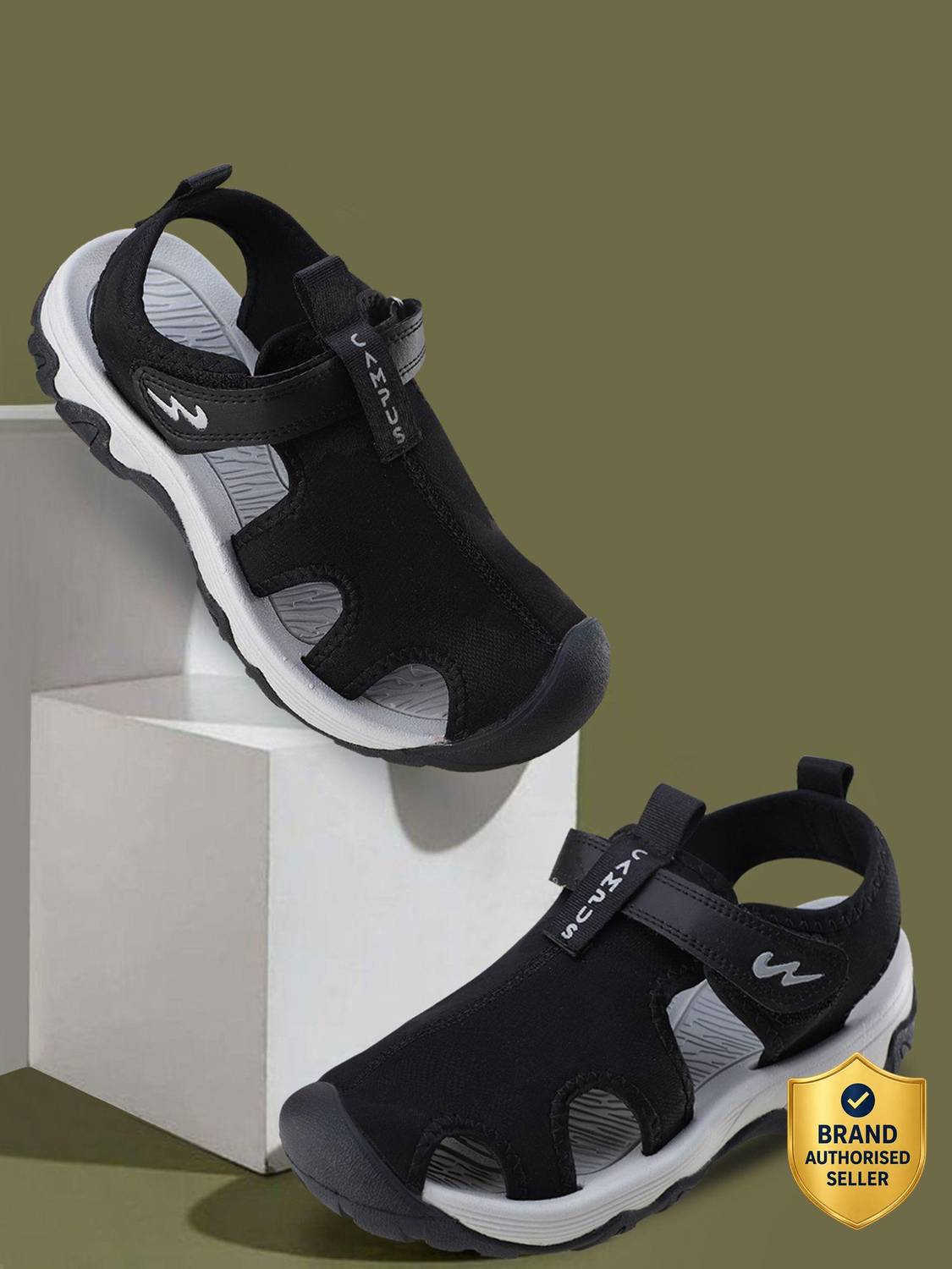 CAMPUS Men Sports Sandals Black - Image 1