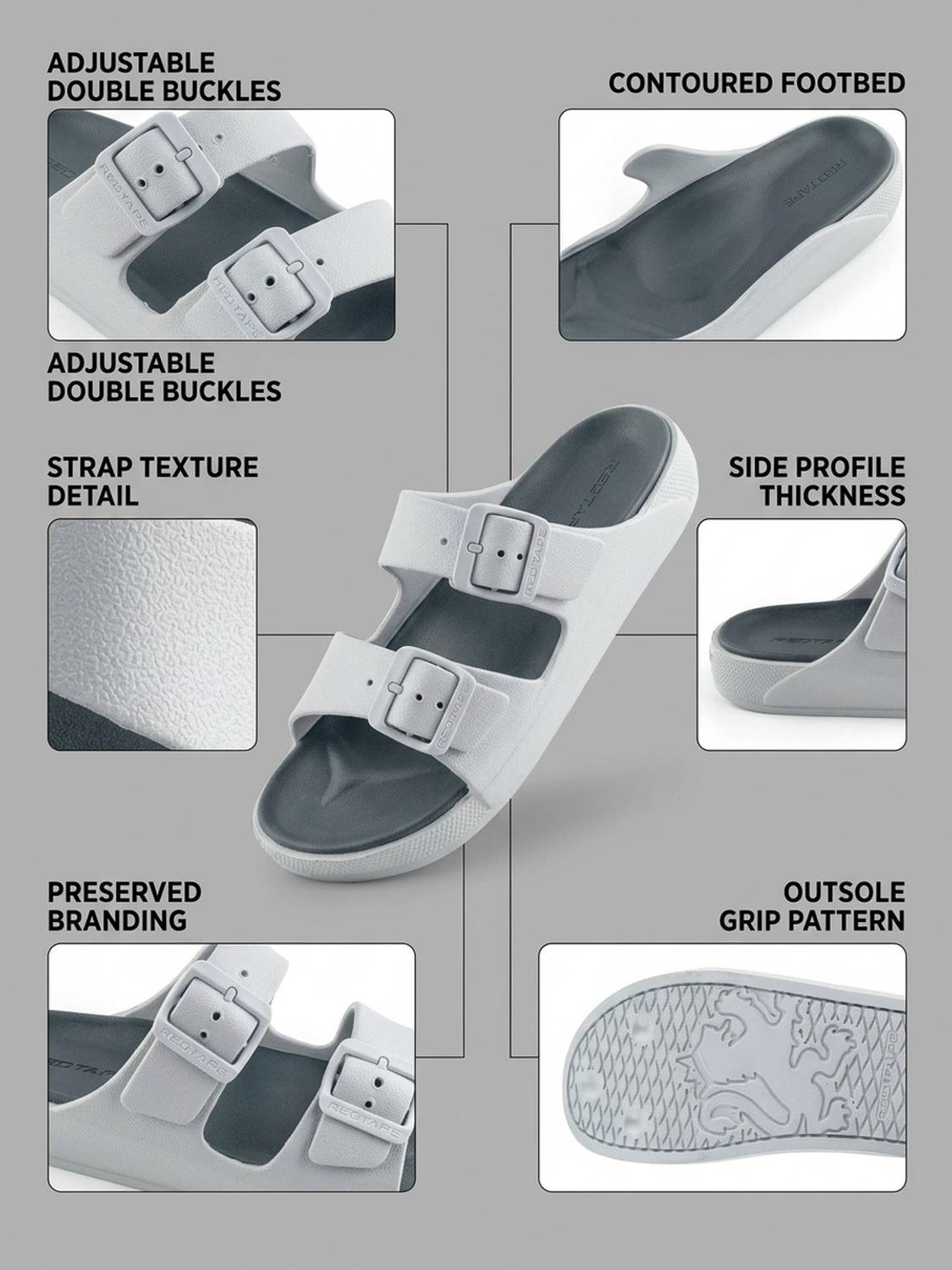 RED TAPE Men's Red Flats - Image 5