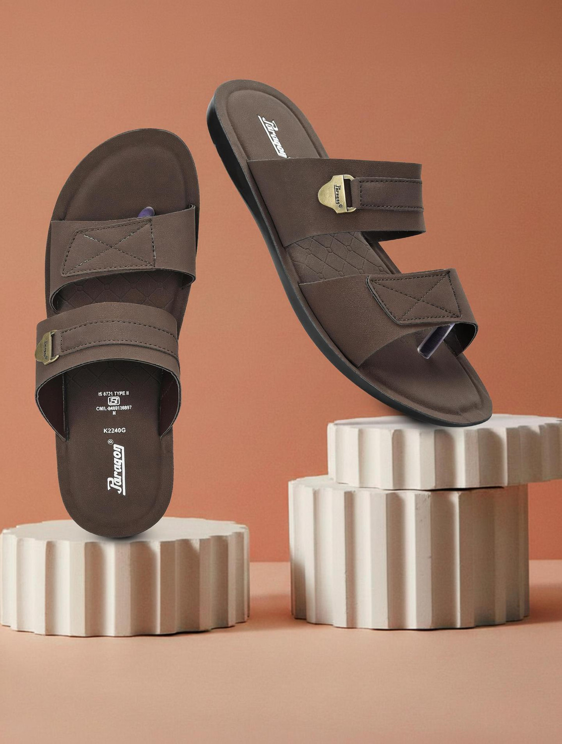 Image of Paragon PUK2240G Men Stylish Comfortable Daily Wear Men Sandals