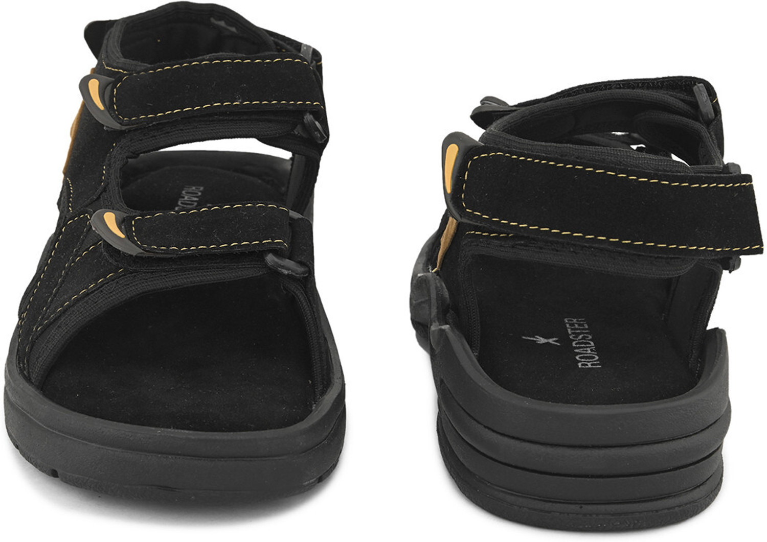 Image of Roadster Men Sandal (Black, 8)