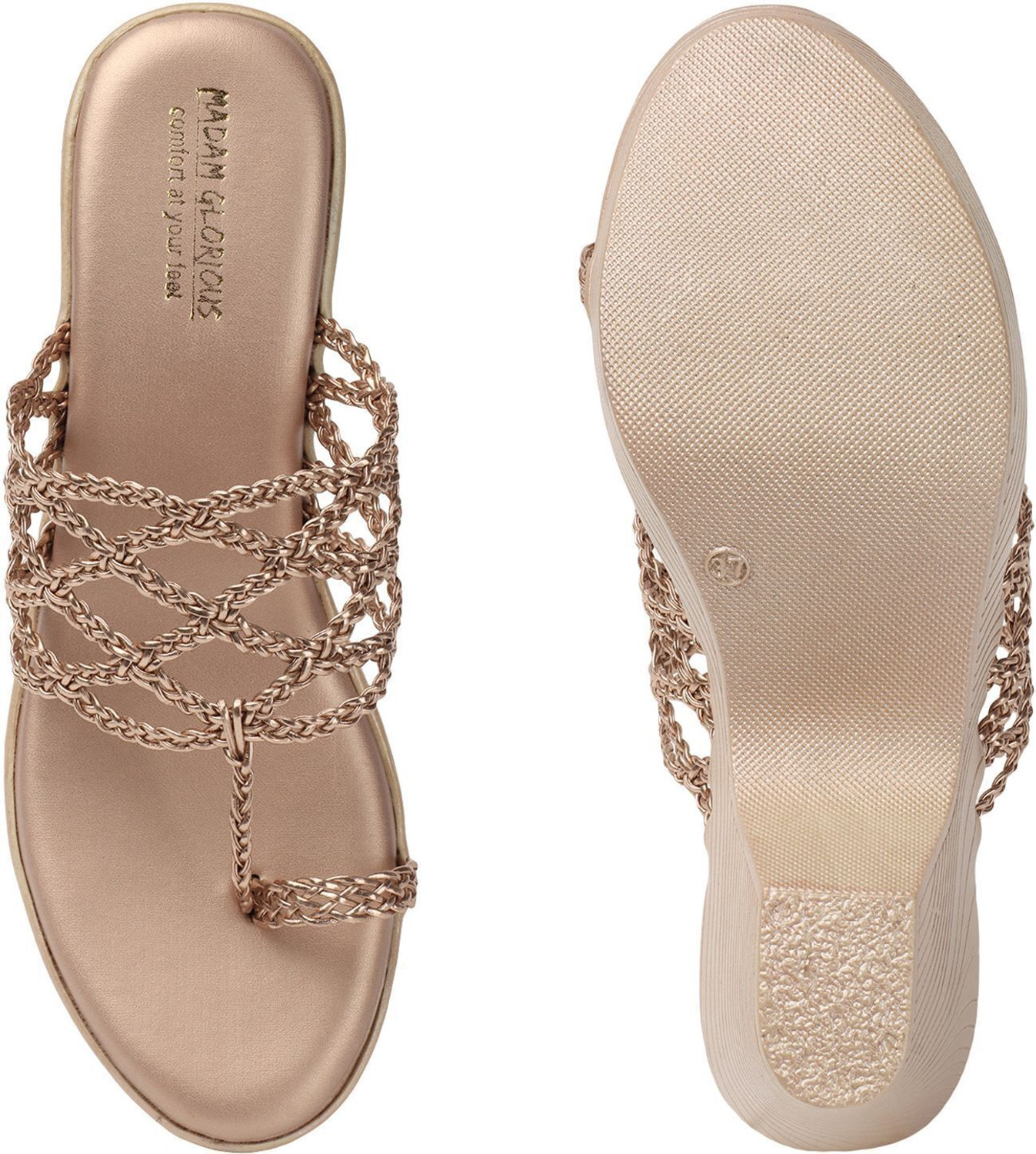 Image of madam glorious Women Heels Sandal (Pink, 7)