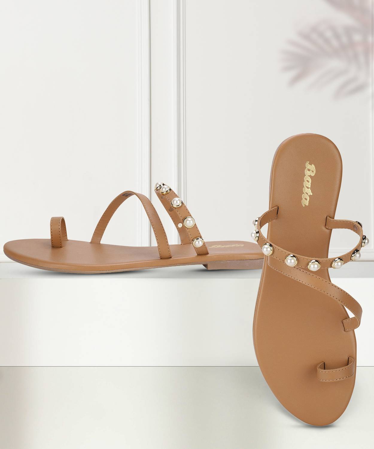 Bata Women Flats Sandal (Beige , 3)