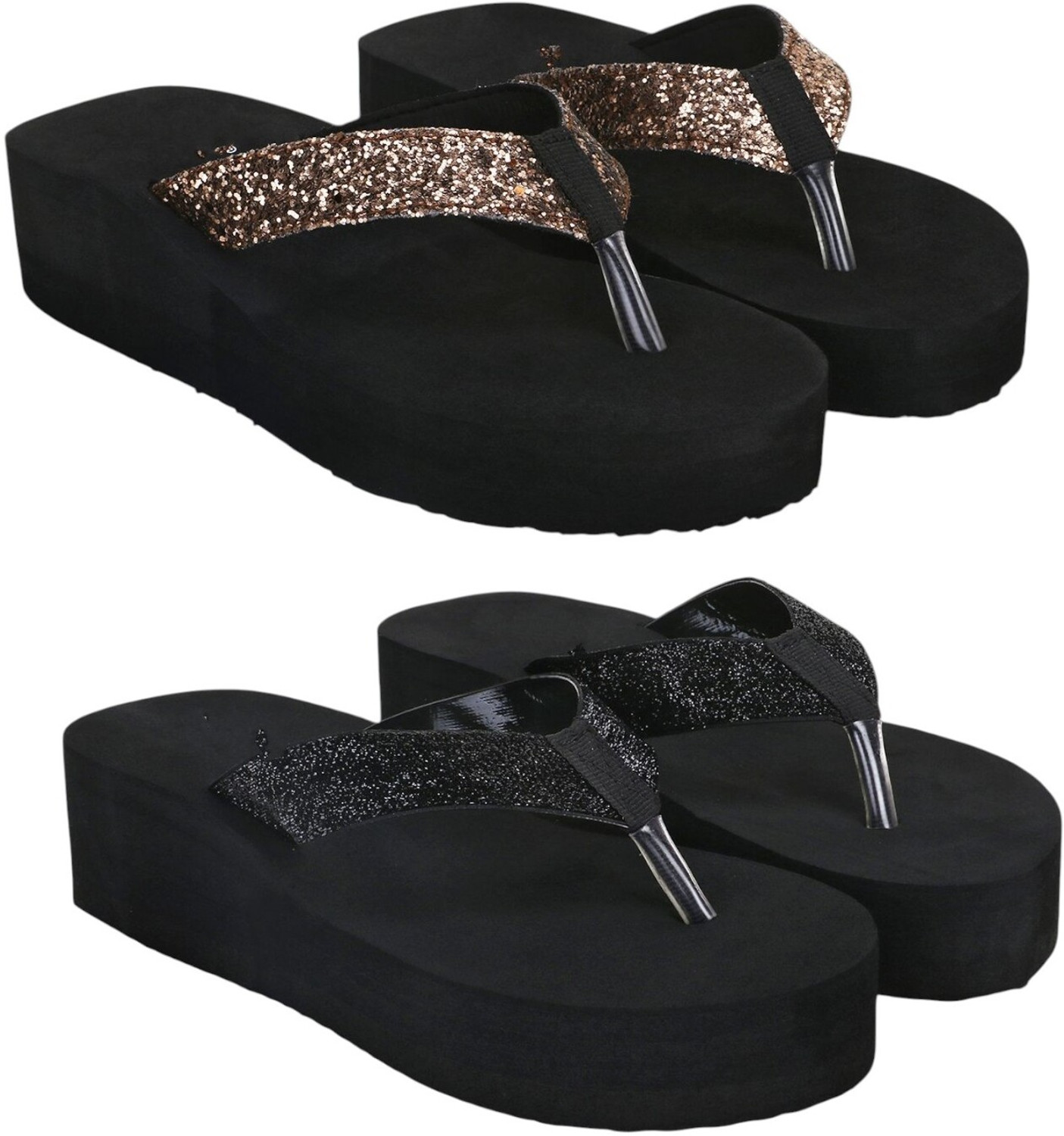 Image of Flopsie Combo Pack of 2 Stylish Casual Soft Comfortable daily use Women Sandals