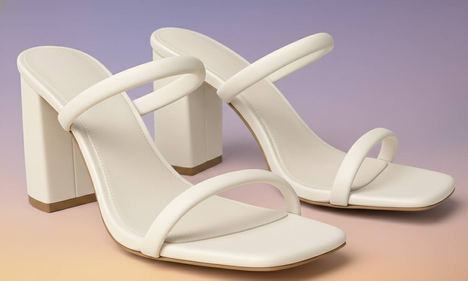 MODRIXFASHION Women White Heels - Image 4