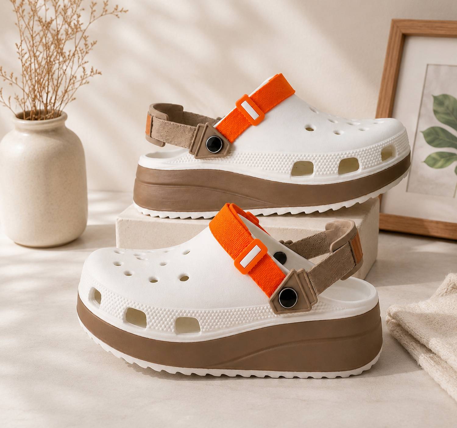 Orvex Men Clogs White