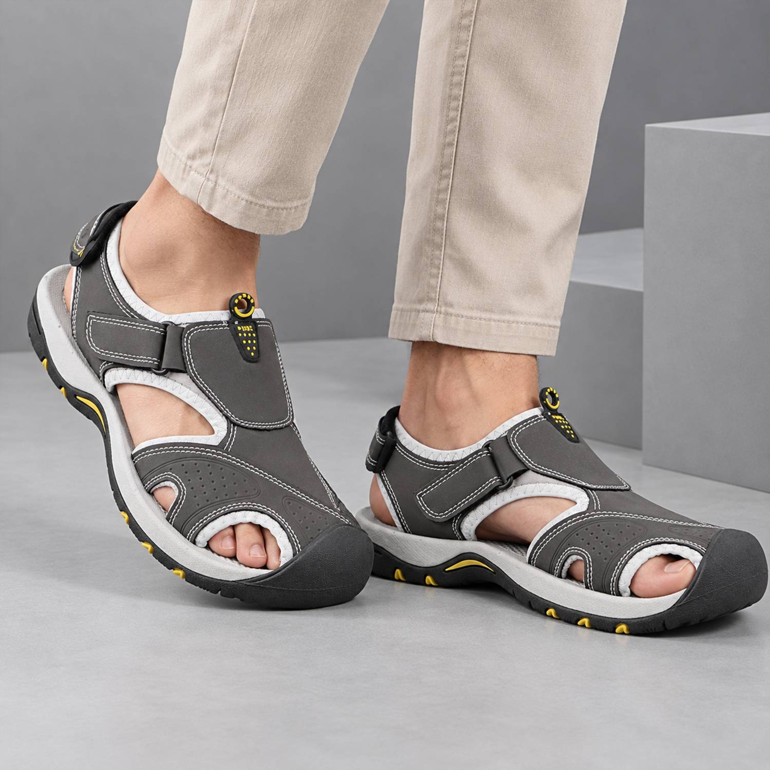 Fuel Men Sandals Gray - Image 2