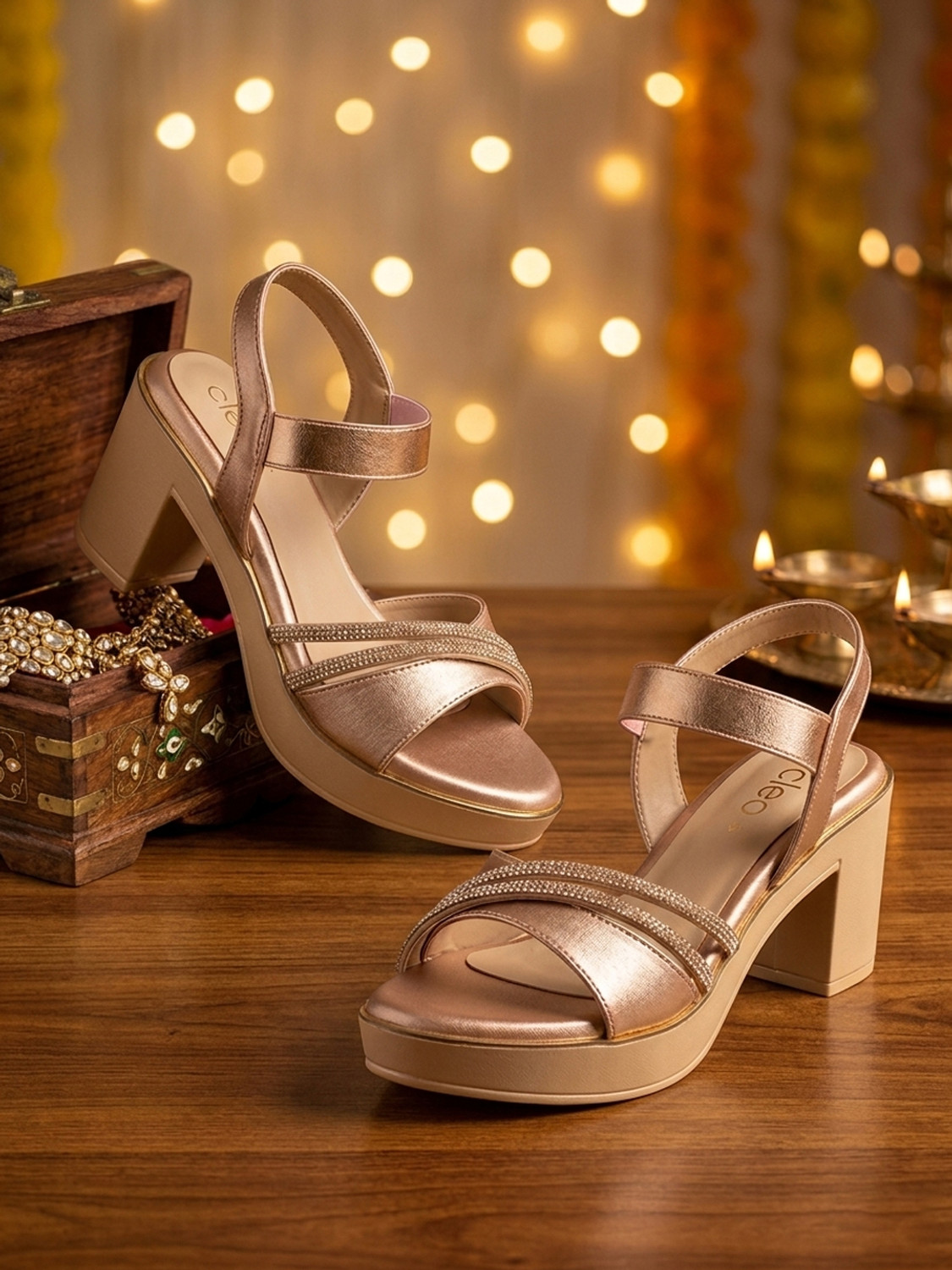 Image of Khadim's Women Heels Sandal (Pink, 6)