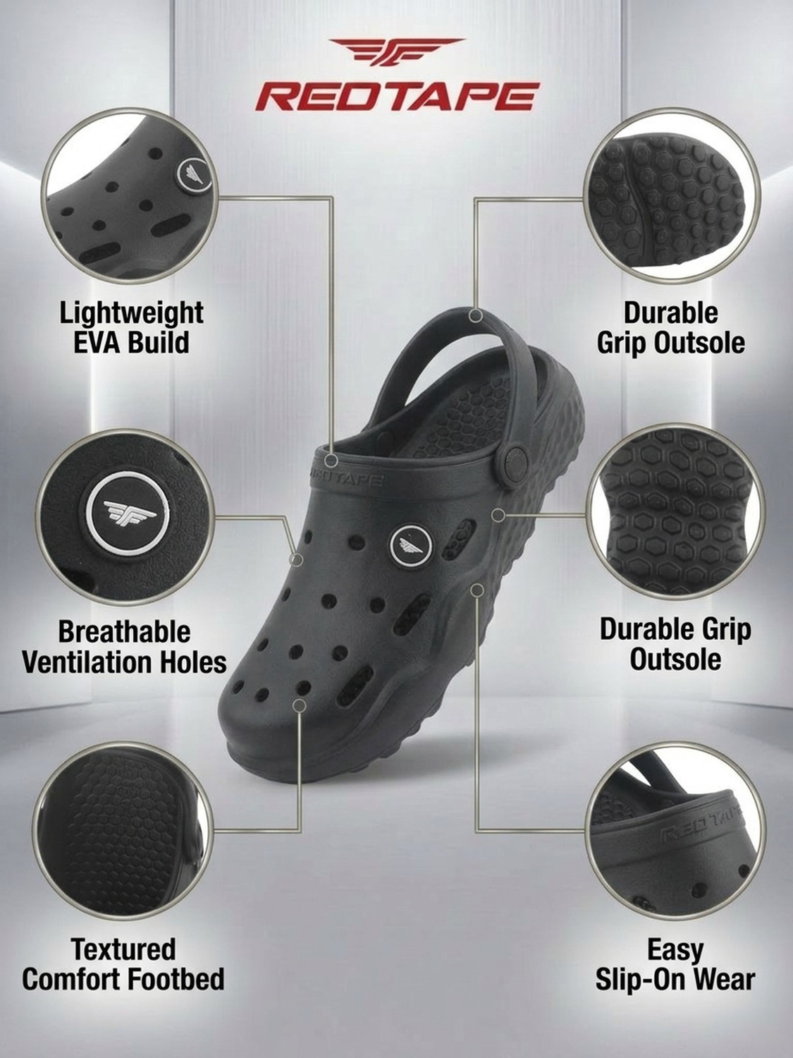 Image of RED TAPE Men Clogs