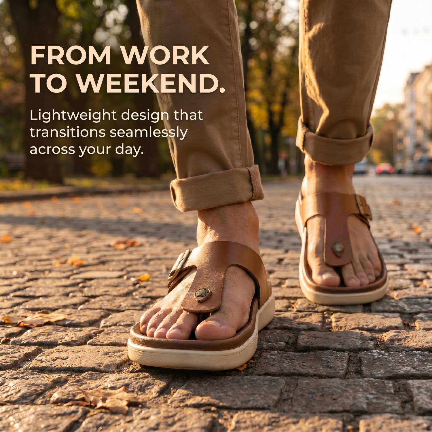 Neemans Men Brown Sandals - Image 3