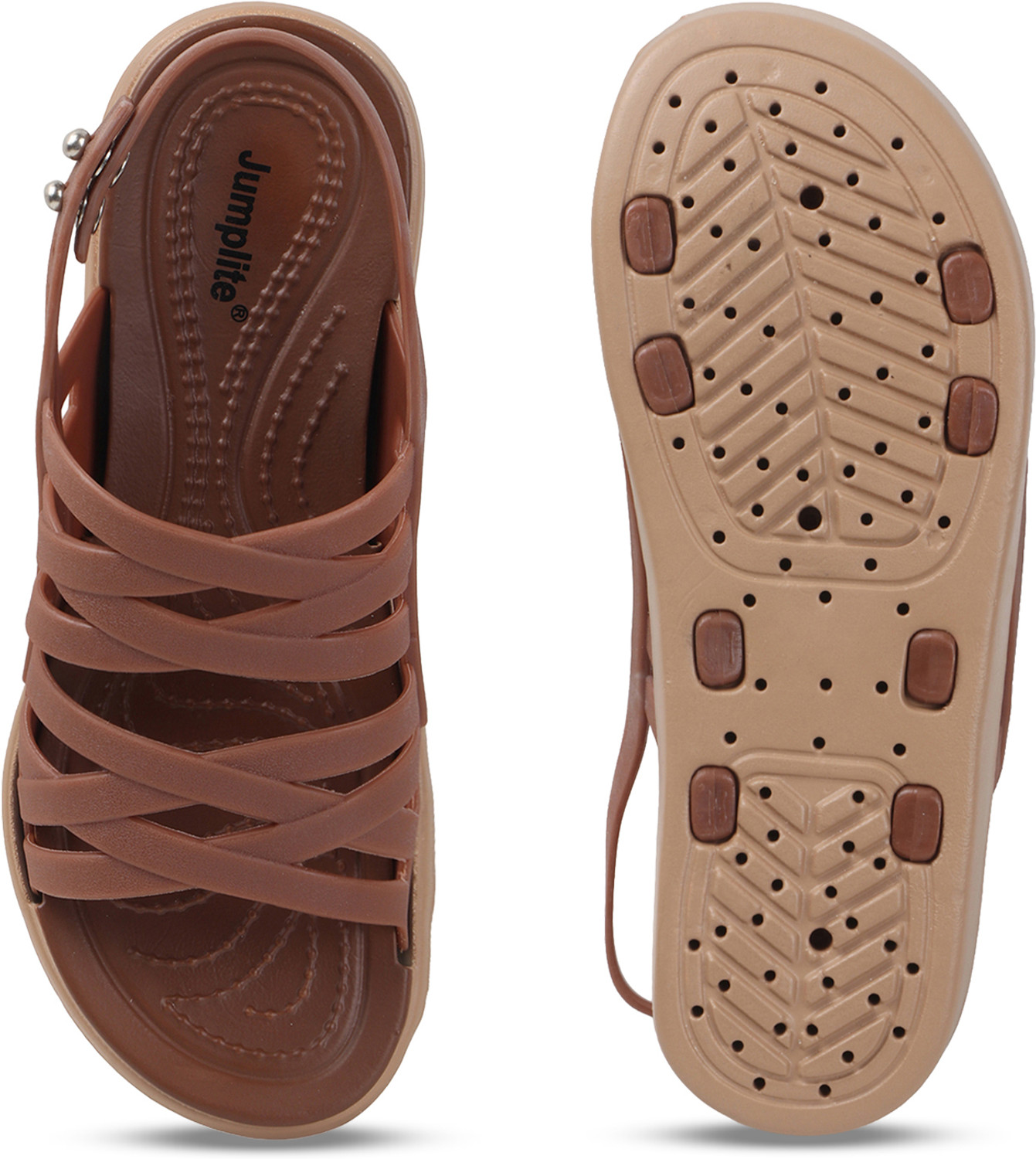 Image of JUMPLITE 6453-3f Lightweight Comfort Strappy Design Comfort Women Casual
