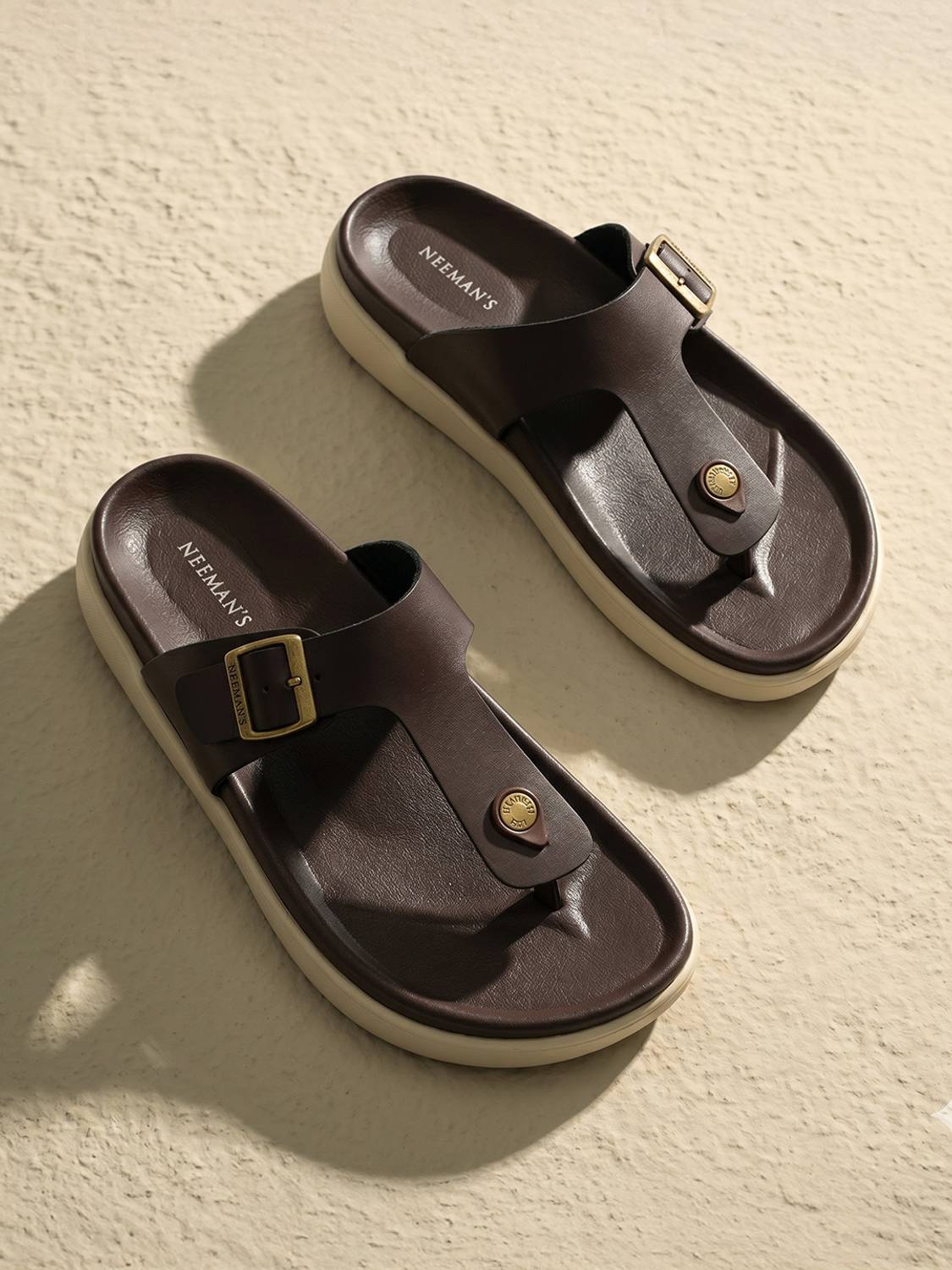 Neemans Men Brown Sandals - Image 1
