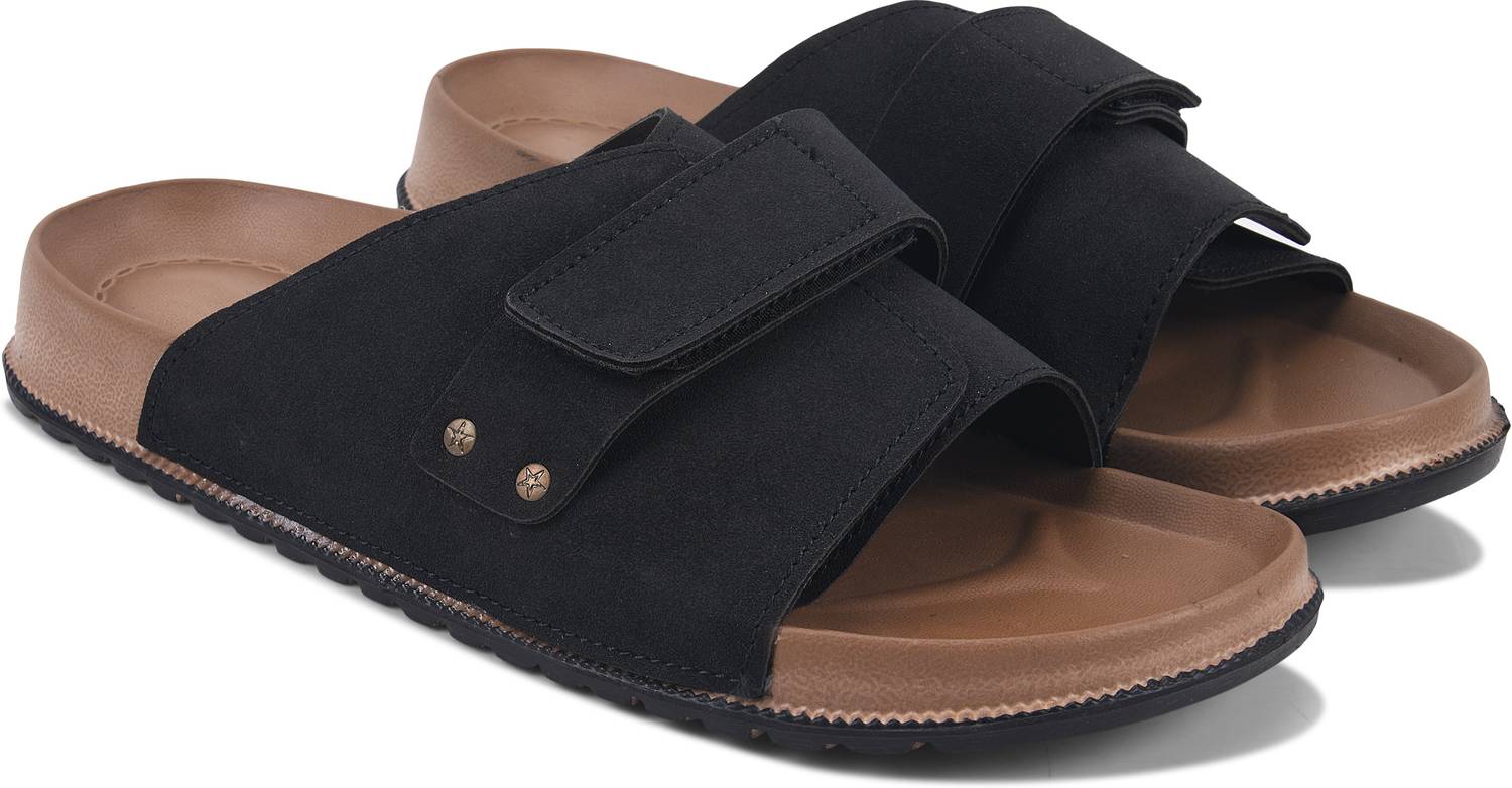 Solepro Men Brown Slides - Image 2