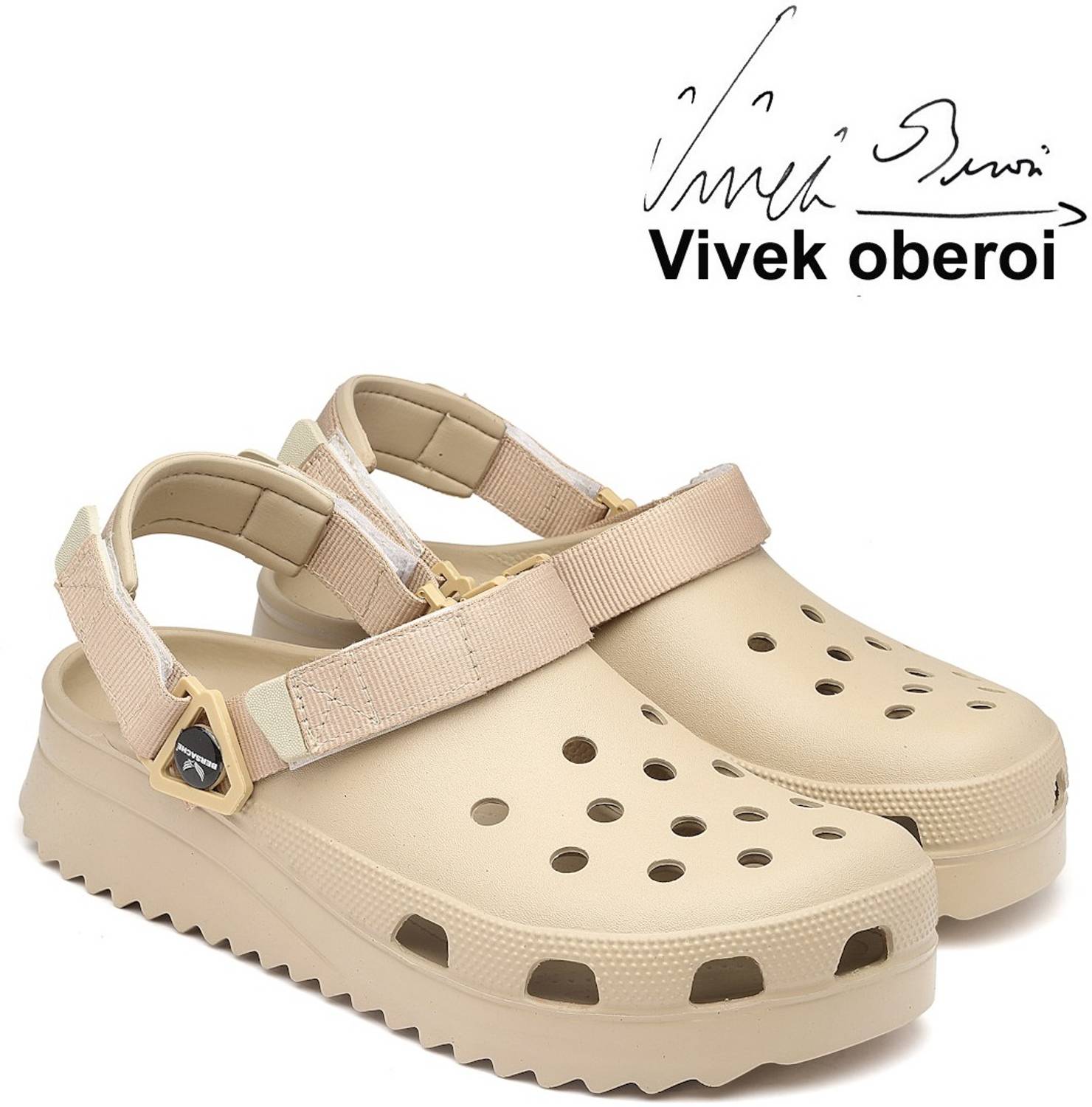 BERSACHE Men Beige Wedges - Image 3