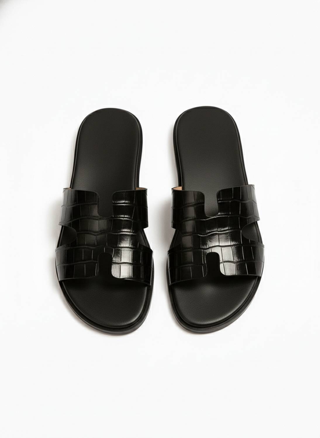 DELEFS Men Black Sandals - Image 4